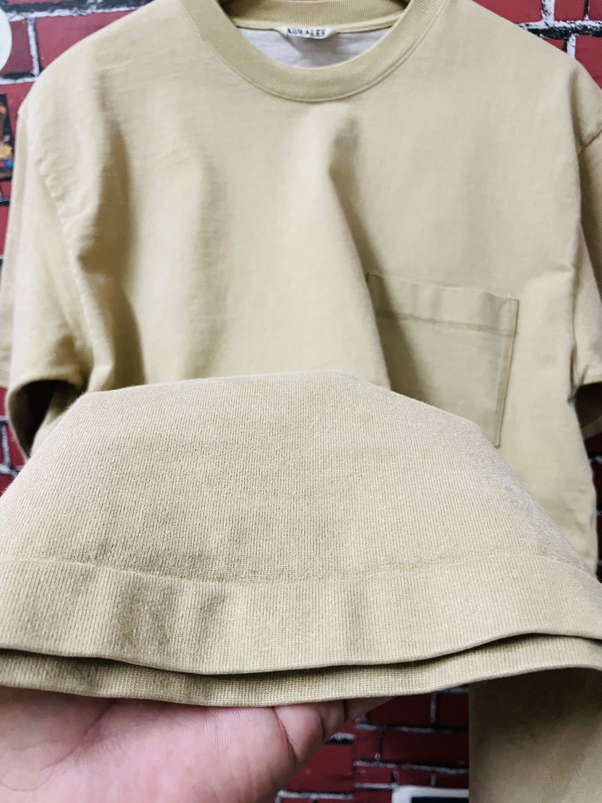 Auralee × Designer × Japanese Brand AURALEE Pocket Tees SHIRT VINTAGE Size US L / EU 52-54 / 3 - 5 Thumbnail