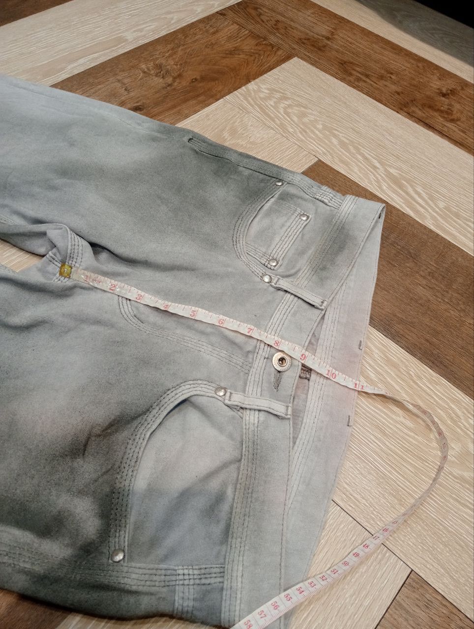 Neil Barrett BLACKBARRETT BY NEIL BARRETT LIGHT GRAY ACID JEANS Size US 33 - 15 Thumbnail