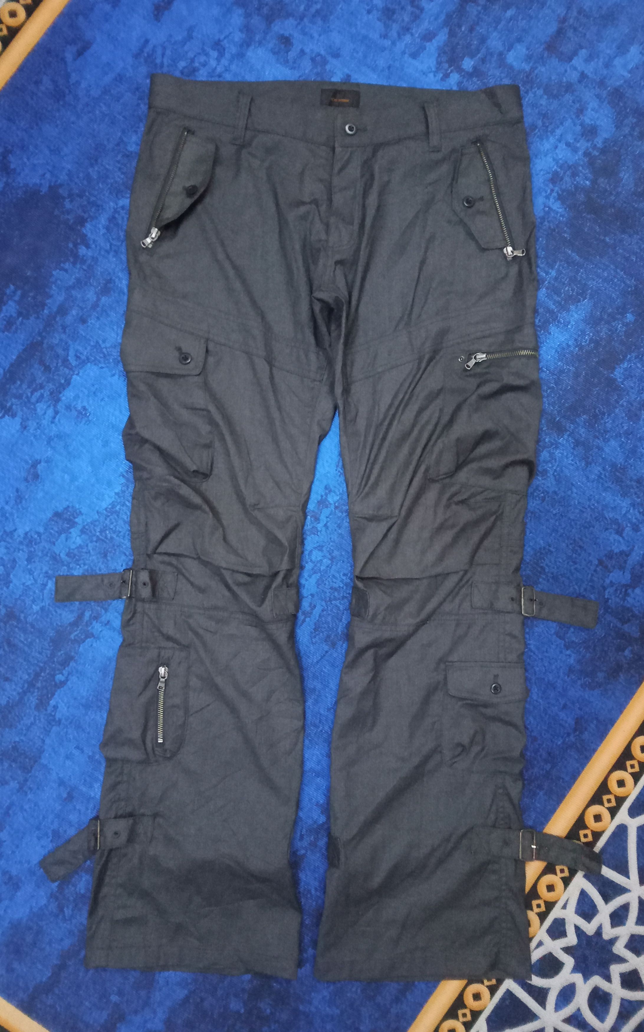Tete Homme Tete Homme Issey Miyake Multipockets Bondage Flare Pants Size US 36 / EU 52 - 1 Thumbnail