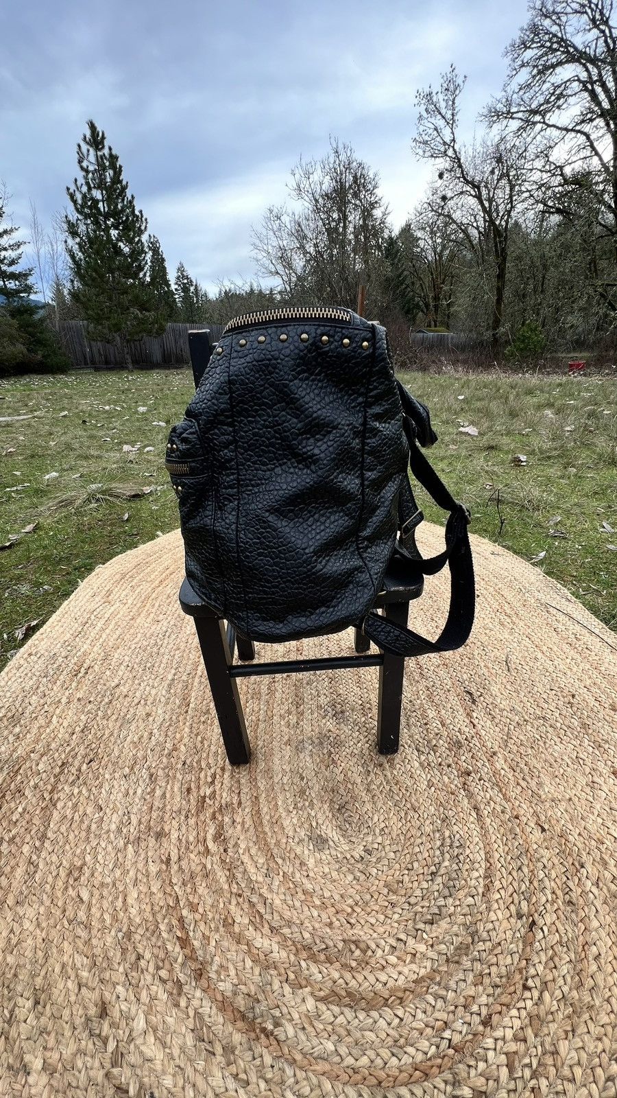 Denim & Supply Ralph Lauren Black and bronze studded backpack Size ONE SIZE - 4 Thumbnail