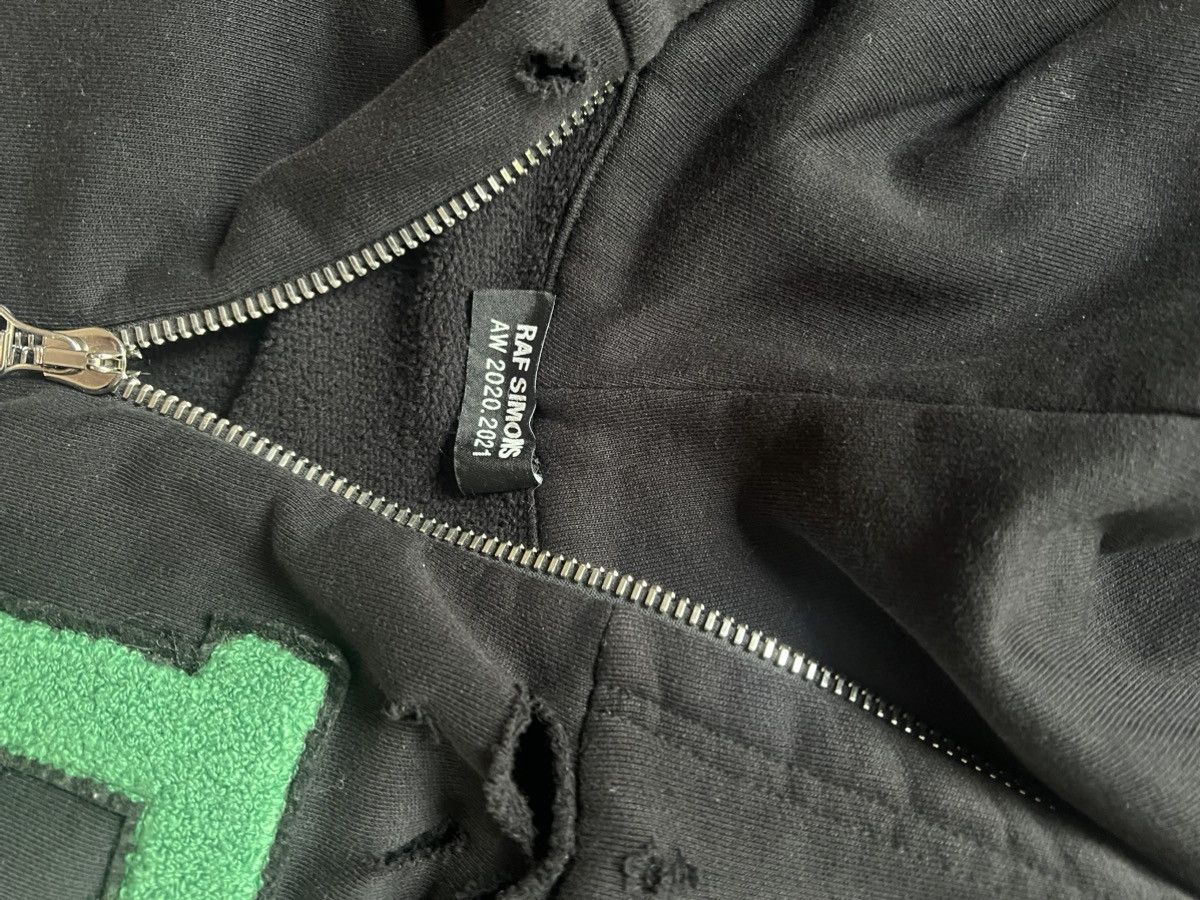 Raf Simons Raf Simons AW20/21 "I Love You(th)" Distressed Zip Up Hoodie Size US L / EU 52-54 / 3 - 6 Thumbnail