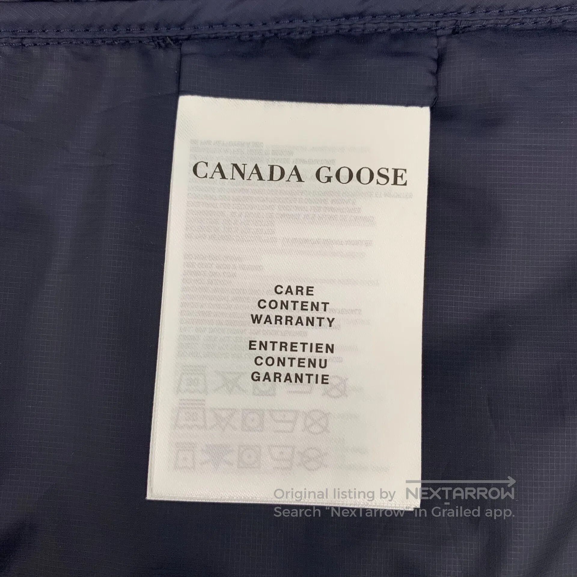 Canada Goose Canada Goose Midnight blue logo-trimmed stand-up collar zi Size US M / EU 48-50 / 2 - 7 Thumbnail