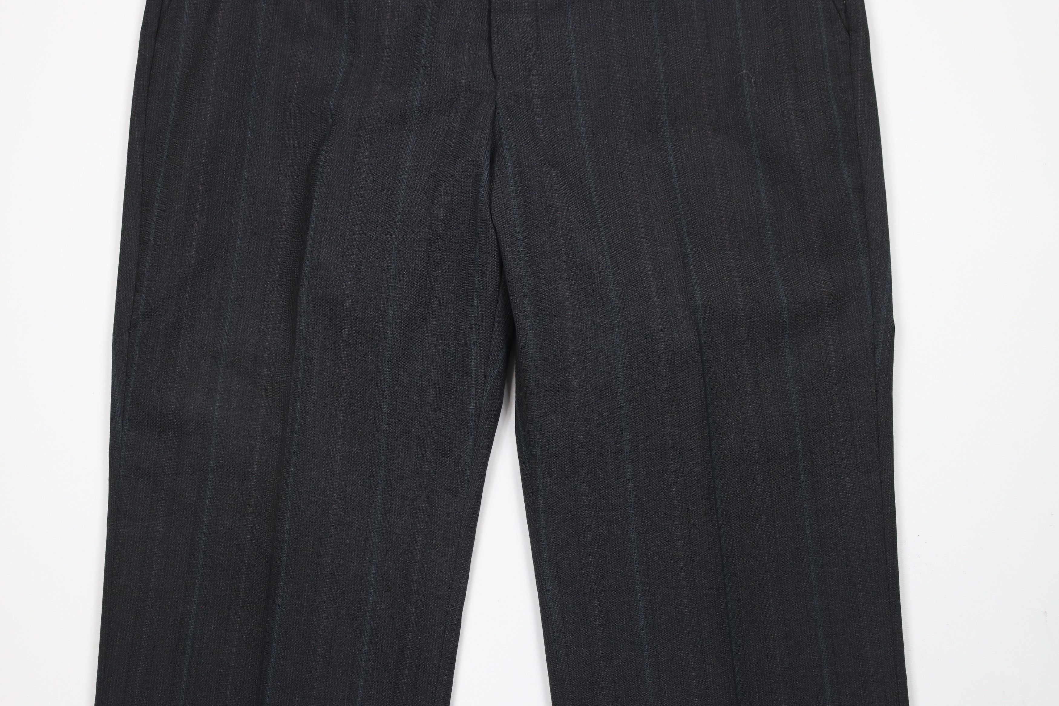Vintage Vintage 90s Streetwear Wool Blend Striped Wide Leg Pants USA Size US 38 / EU 54 - 3 Thumbnail