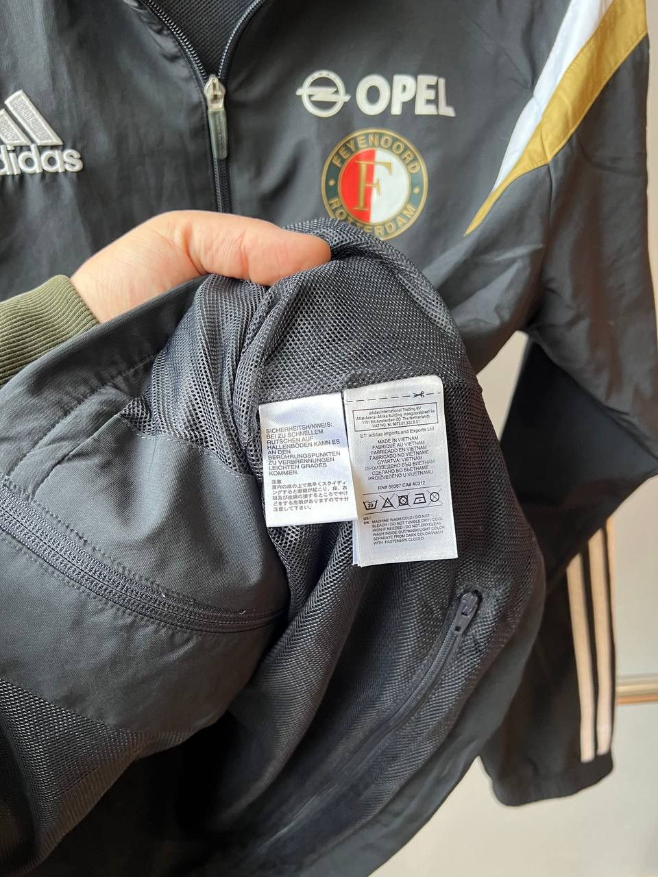 Adidas 2014/15 FEYENOORD ROTTERDAM OPEL TRACK SOCCER FOOTBALLJACKET Size US L / EU 52-54 / 3 - 8 Thumbnail