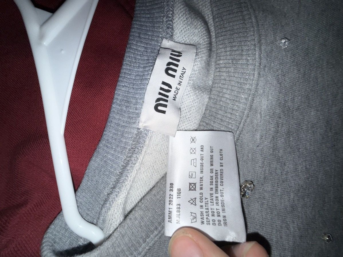 Miu Miu miumiu club jewel sweatshirt Size US S / EU 44-46 / 1 - 9 Thumbnail