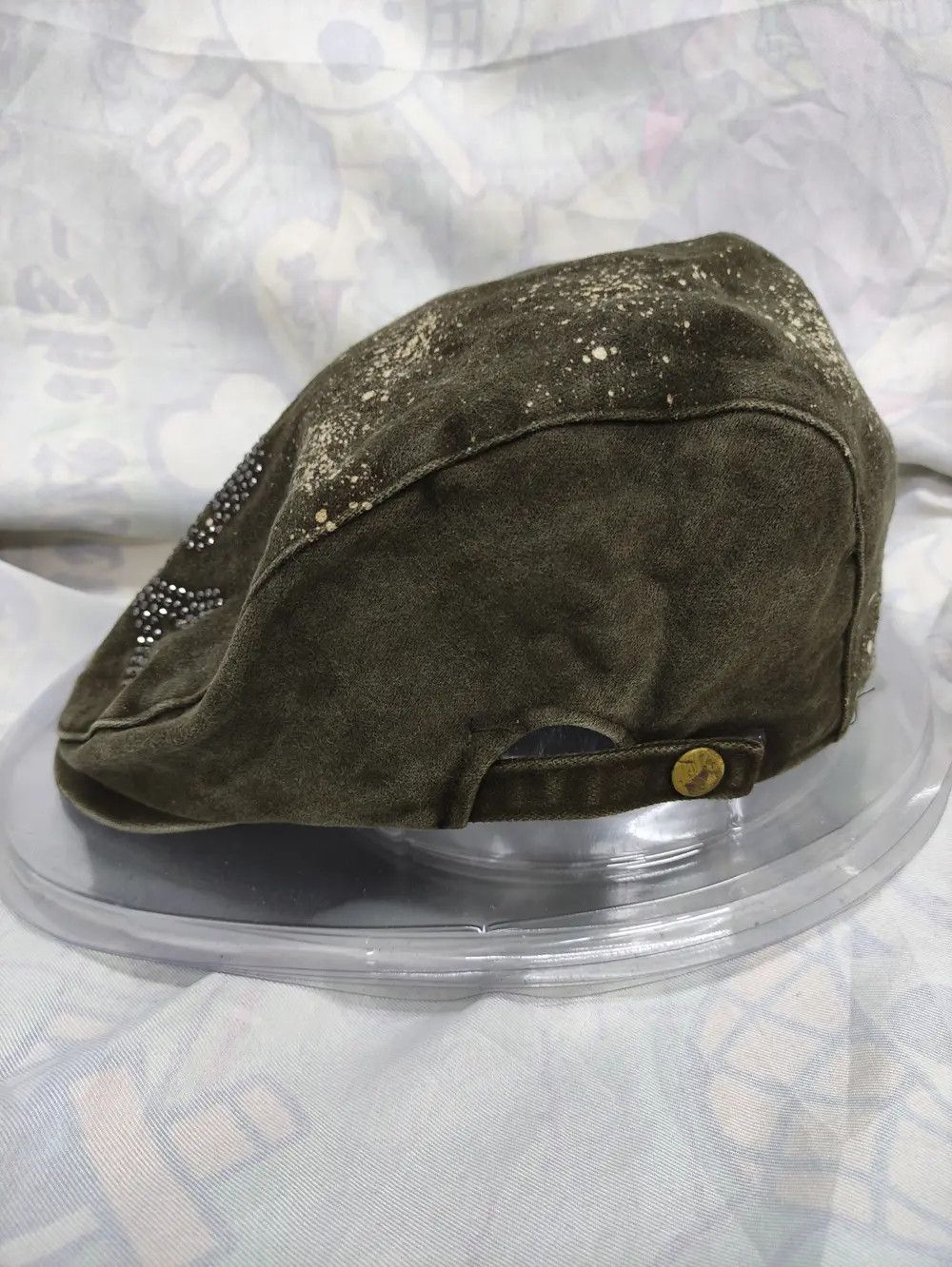 Japanese Brand SKULLS ACID WASH STYLE BARETTA CAP Size ONE SIZE - 3 Thumbnail