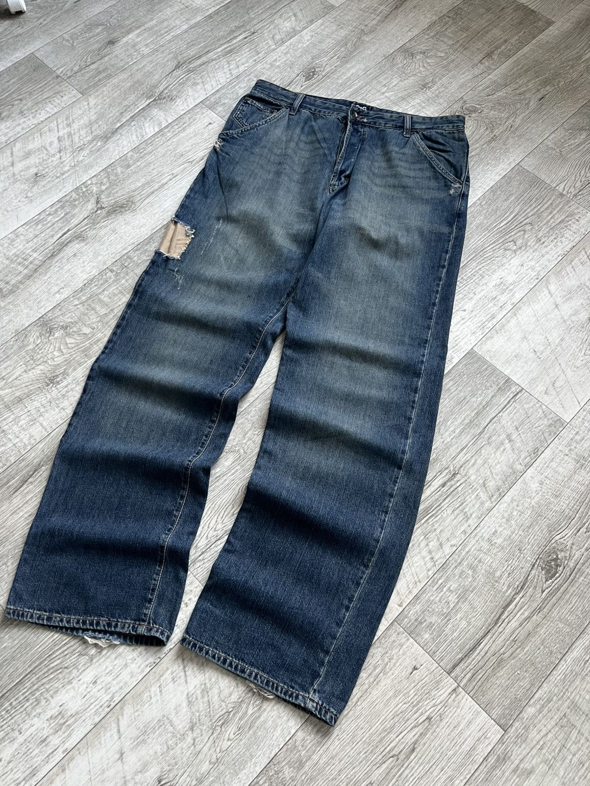 Dolce & Gabbana Archive Dolce Gabbana Big Logo Baggy Jeans TAS Hysteric Size US 36 / EU 52 - 10 Thumbnail