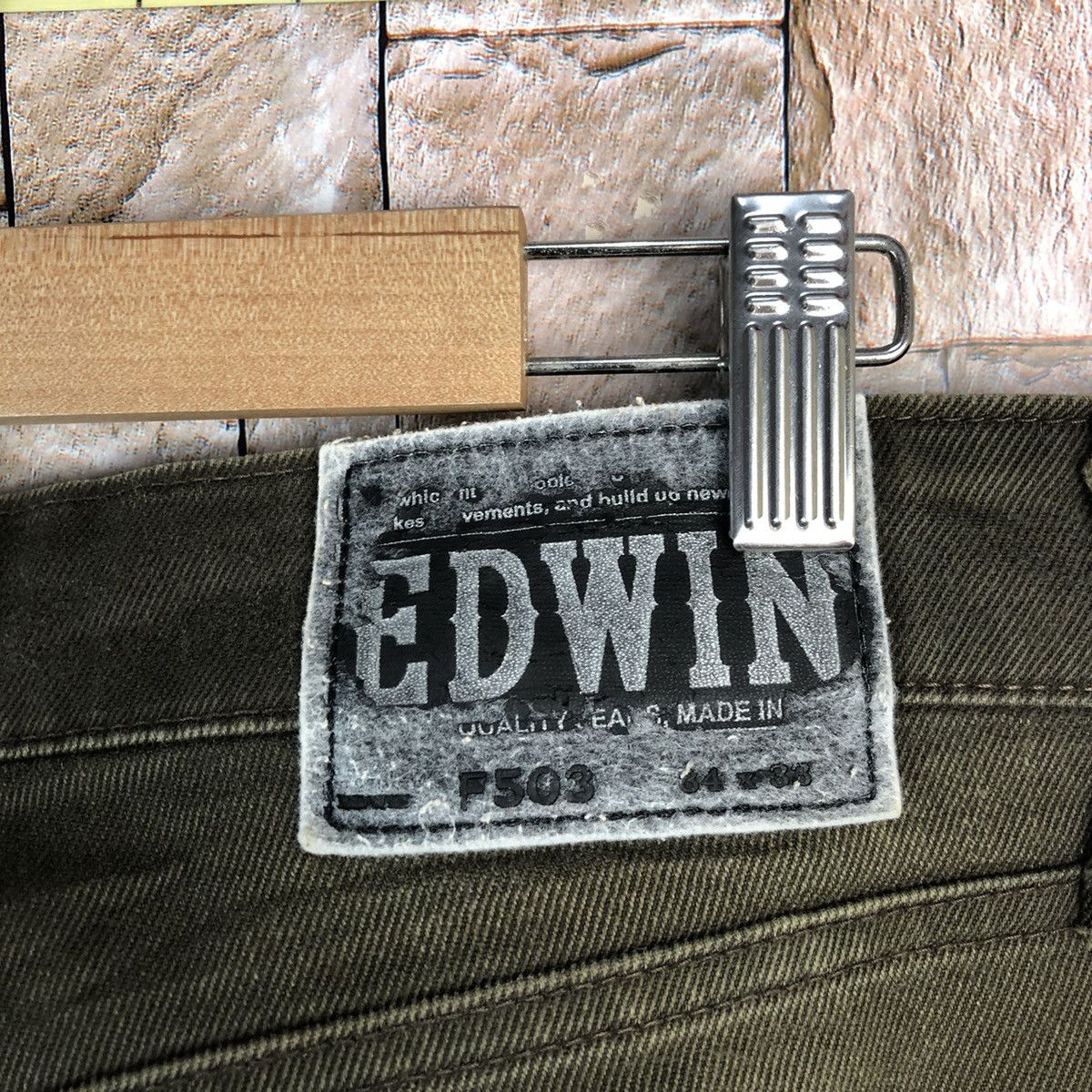Edwin Edwin Dark Brown Casual Pants #A967 Size US 34 / EU 50 - 16 Thumbnail