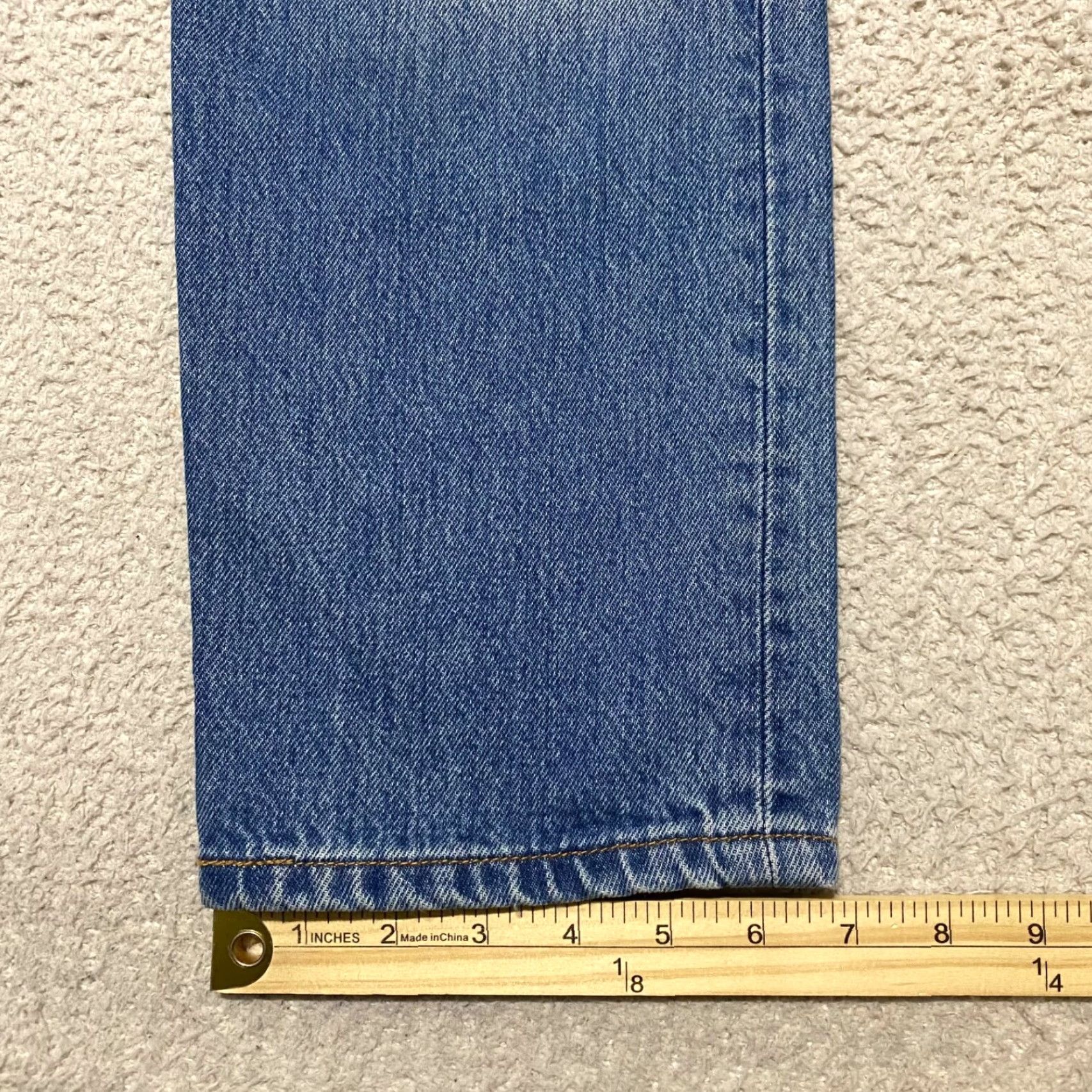 Levi's Levi's 501 Mens Jeans 29x32 Blue Denim Straight Medium Wash Distress Classic Fit Size US 30 / EU 46 - 2 Thumbnail