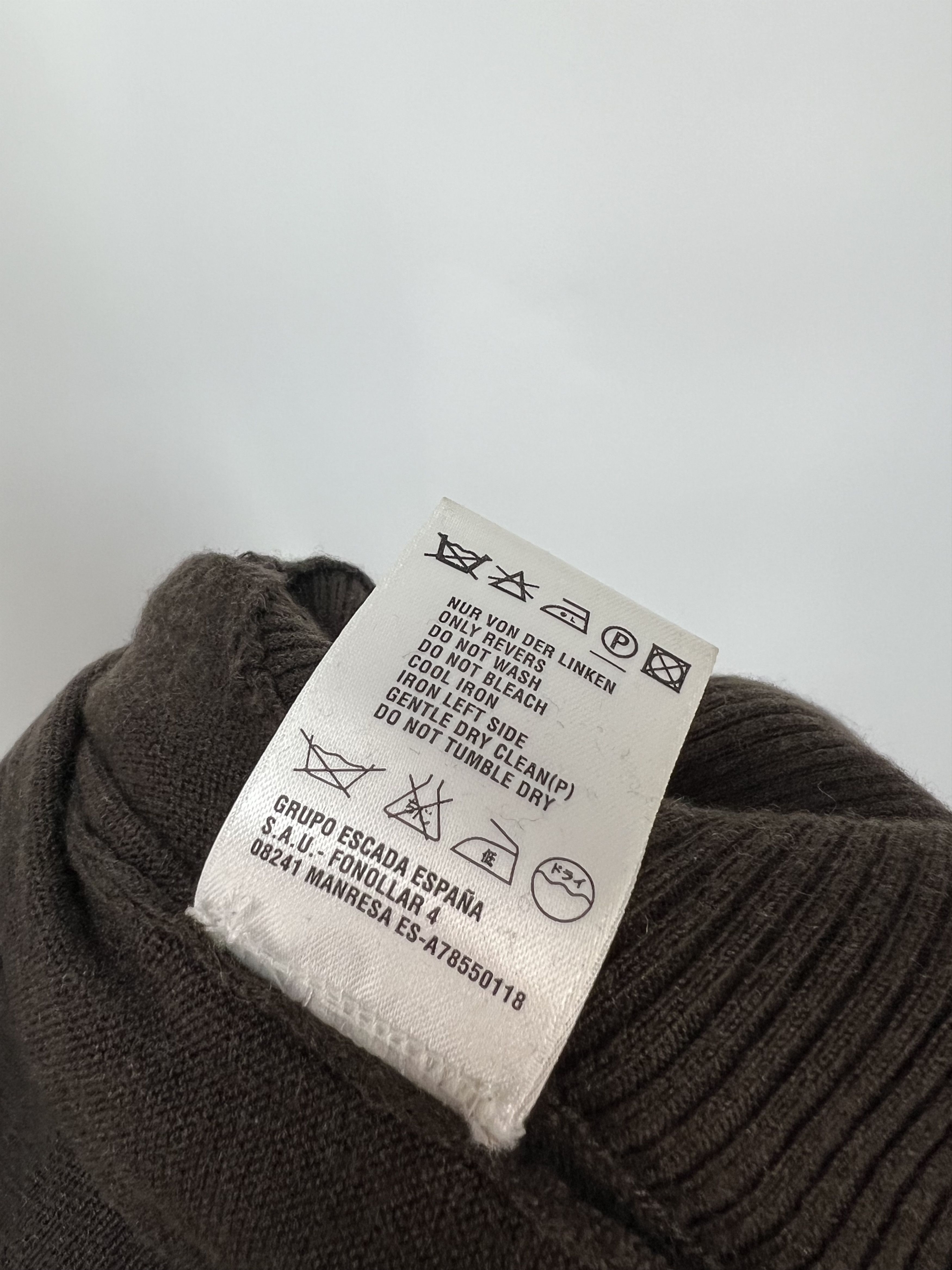 Escada Escada Brown Wool Silk Cashmere Turtleneck Sweater Size S Size S / US 4 / IT 40 - 12 Thumbnail