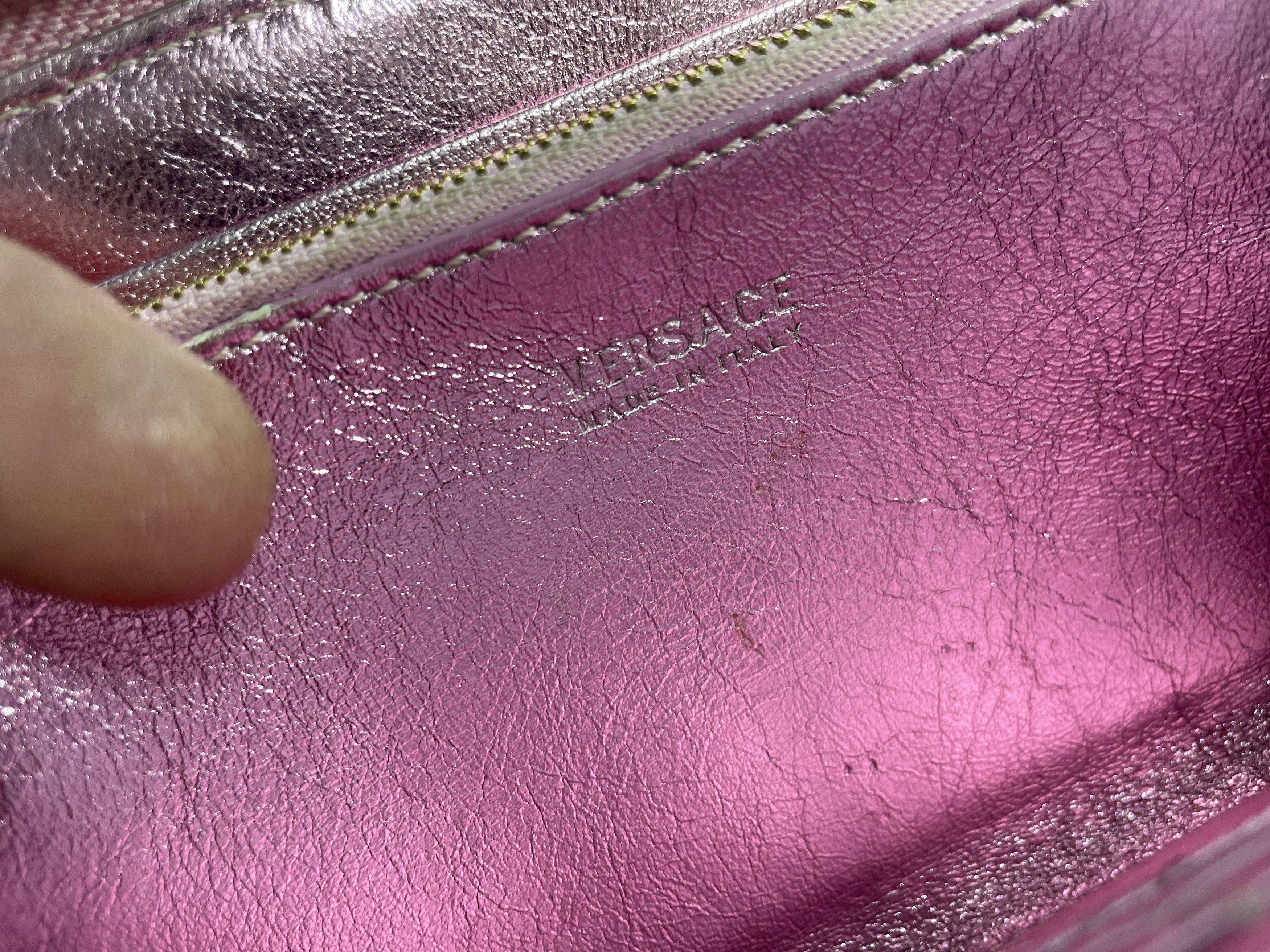 Versace Versace leather wallet in pink Size ONE SIZE - 9 Thumbnail