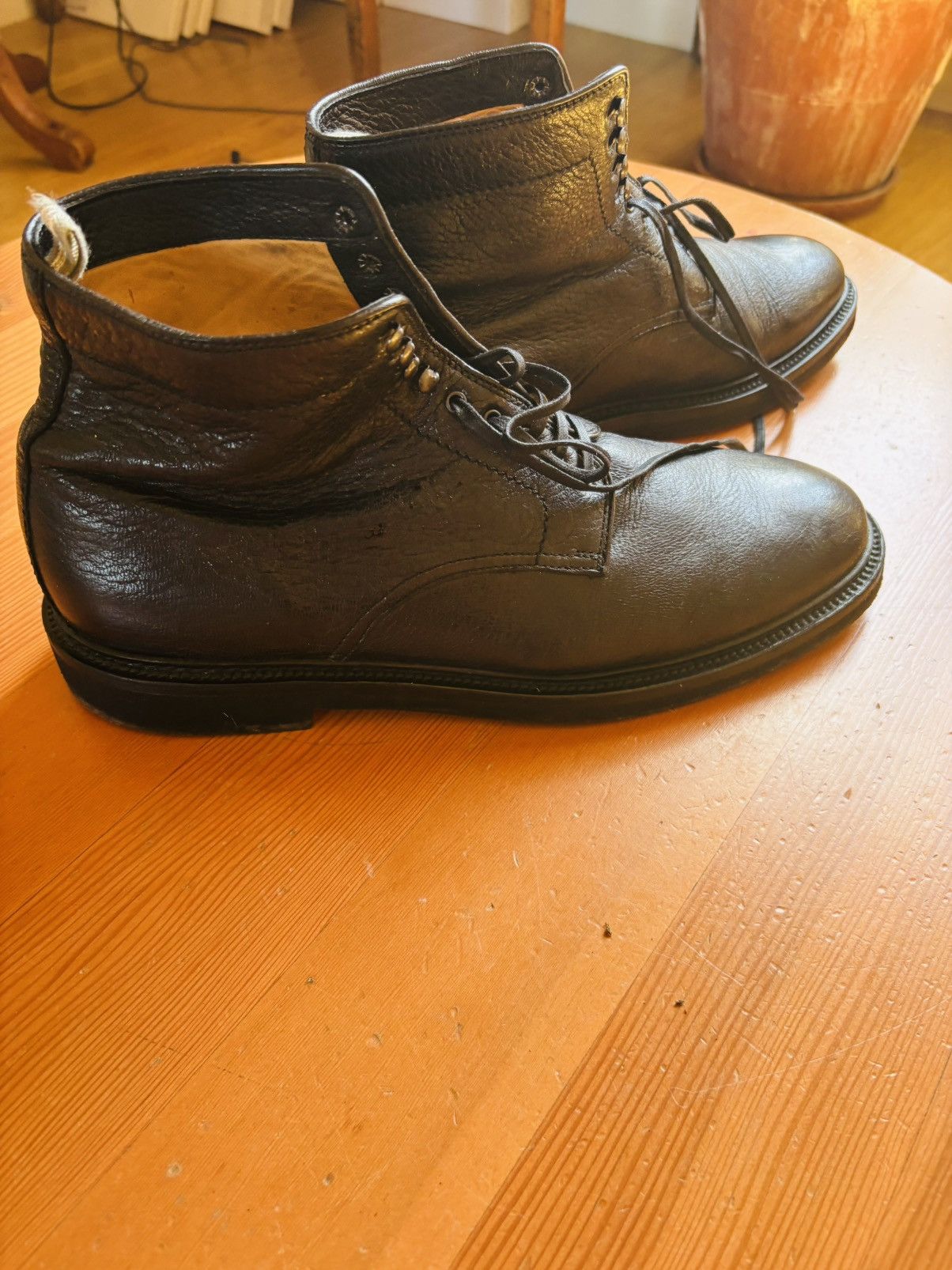 Officine Creative Officine Creative Hopkins Grain Leather Boots Size US 12 / EU 45 - 1 Thumbnail