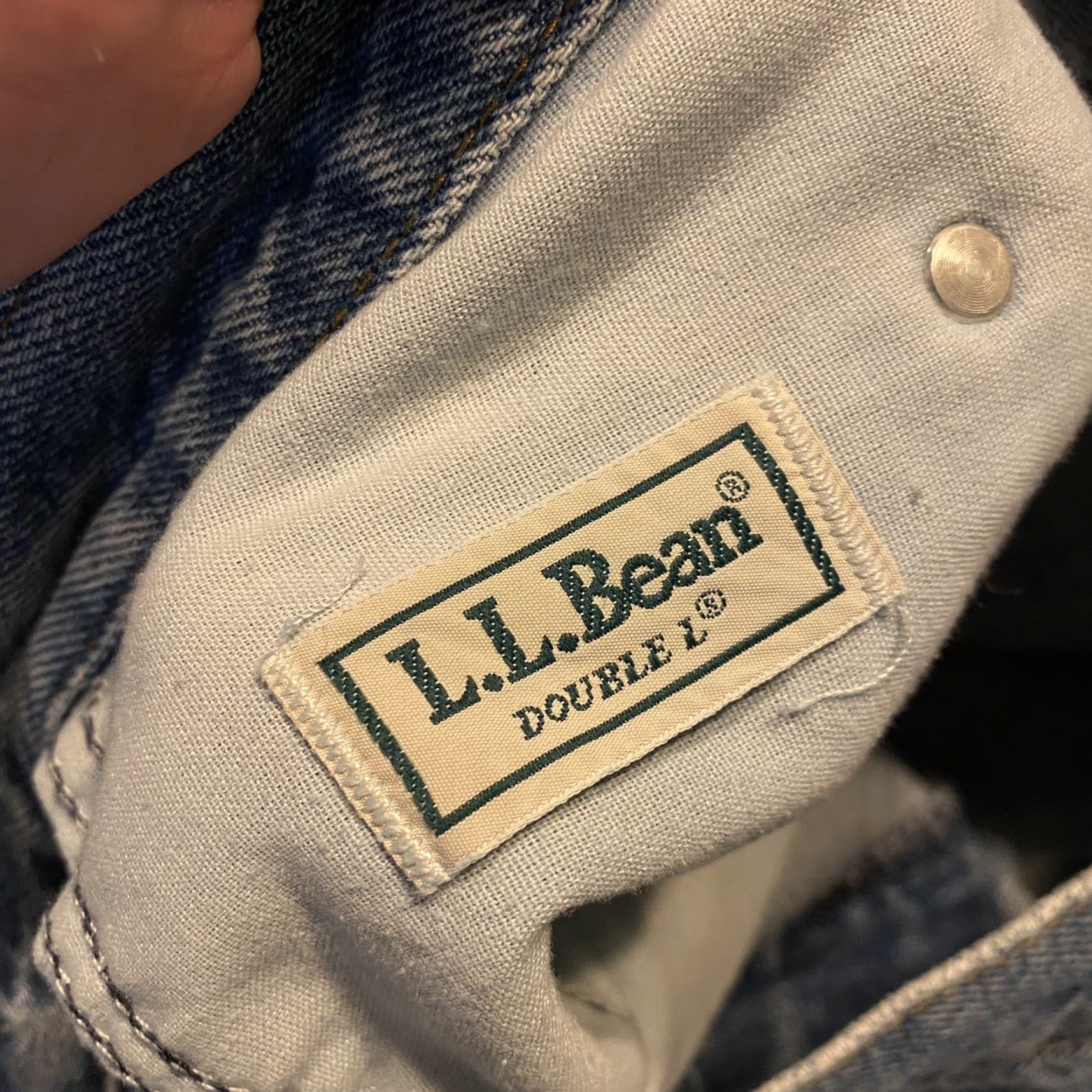 Vintage VINTAGE L.L. Bean Jeans Mens 36x32 Denim Pants Flat Front Straight Leg Outdoors Men Size US 36 / EU 52 - 4 Thumbnail