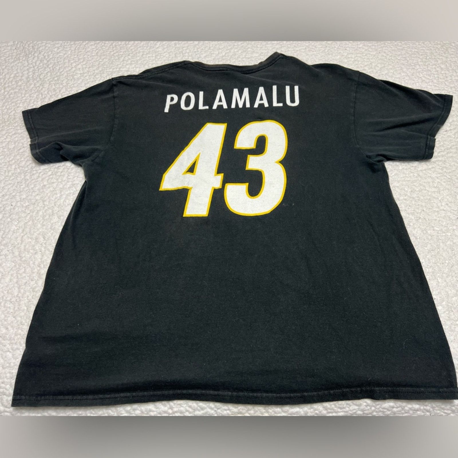 NFL Men’s NFL Pittsburgh Steelers “Polamalu” #43 T-Shirt Sz XL Size US XL / EU 56 / 4 - 1 Thumbnail