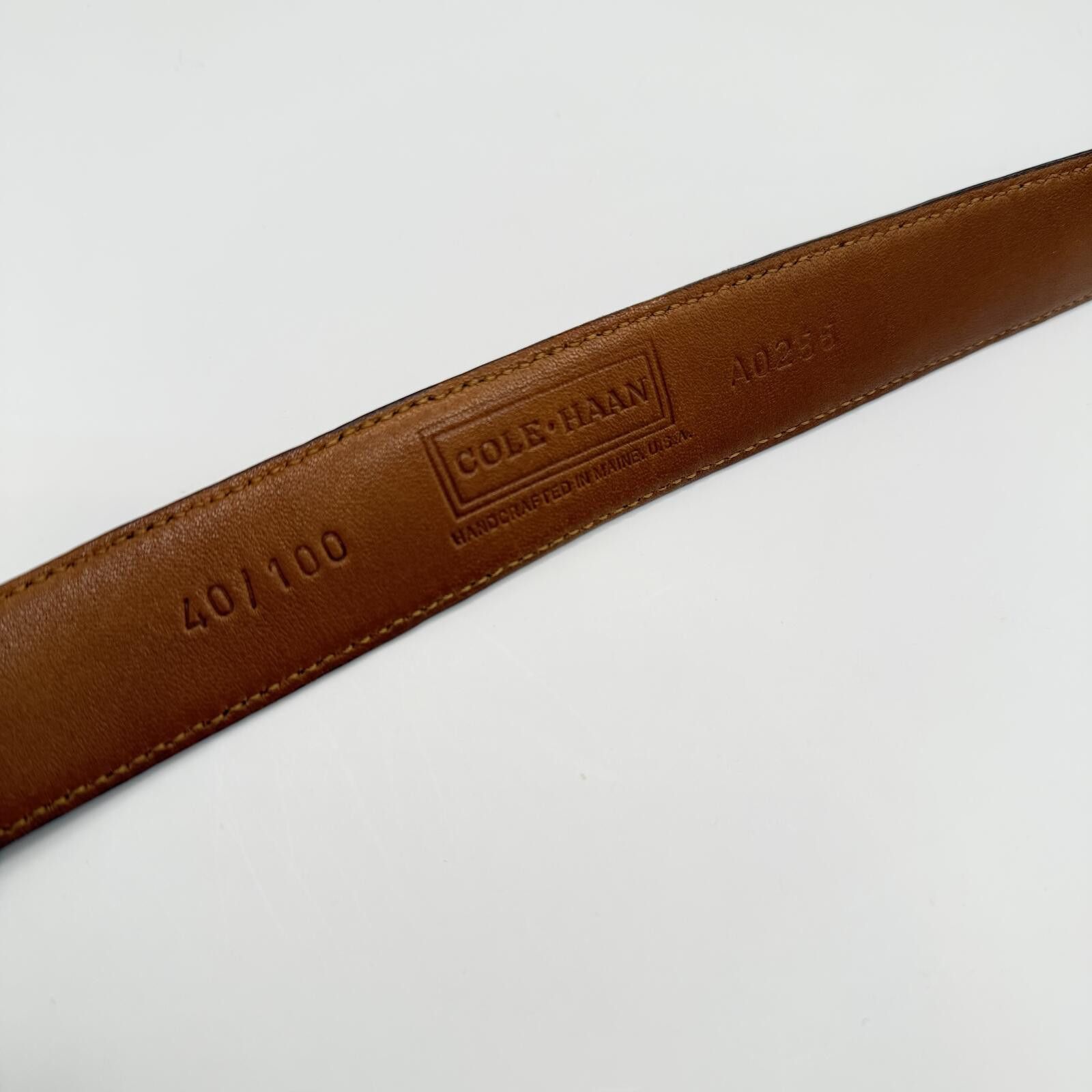 Cole Haan Cole Haan Belt Brown Embossed 40/100 A02555 Size ONE SIZE - 3 Thumbnail