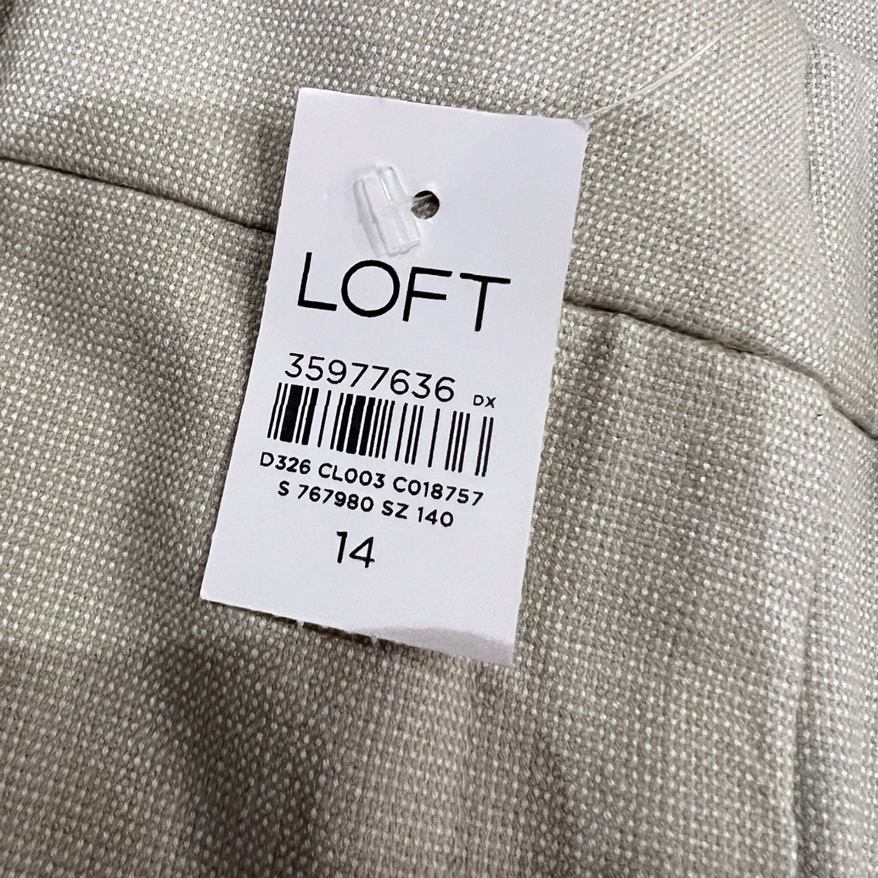 Loft LOFT NWT Pants Womens 14 Sutton Flare Dress Pants Beige High Rise Flat Front Zip 30 Inseam Pockets Easy Care Preppy City Workwear Mens? Girls? Wait. Size 36" / US 14 / IT 50 - 2 Thumbnail