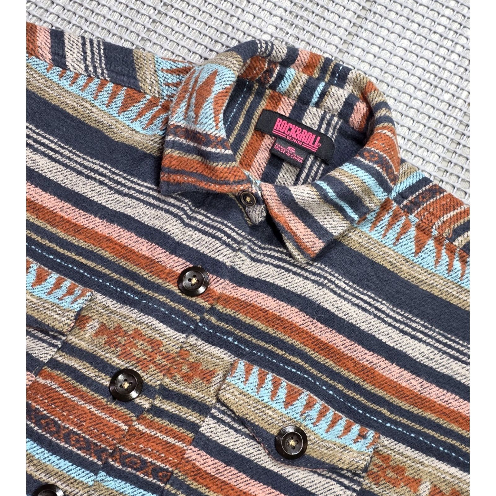 Denime Rock & Roll Shirt Jacket Multicolor Aztec S Rock & Roll Shirt Jacket Aztec Multicolor S Womens Size S / US 4 / IT 40 - 7 Thumbnail