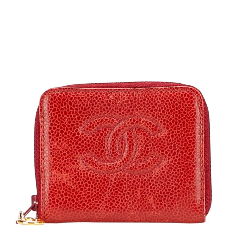 Chanel Chanel Chanel Coco Mark Caviar Coin Case Leather Coin Case DUTY FREE for USA Size ONE SIZE - 1 Thumbnail