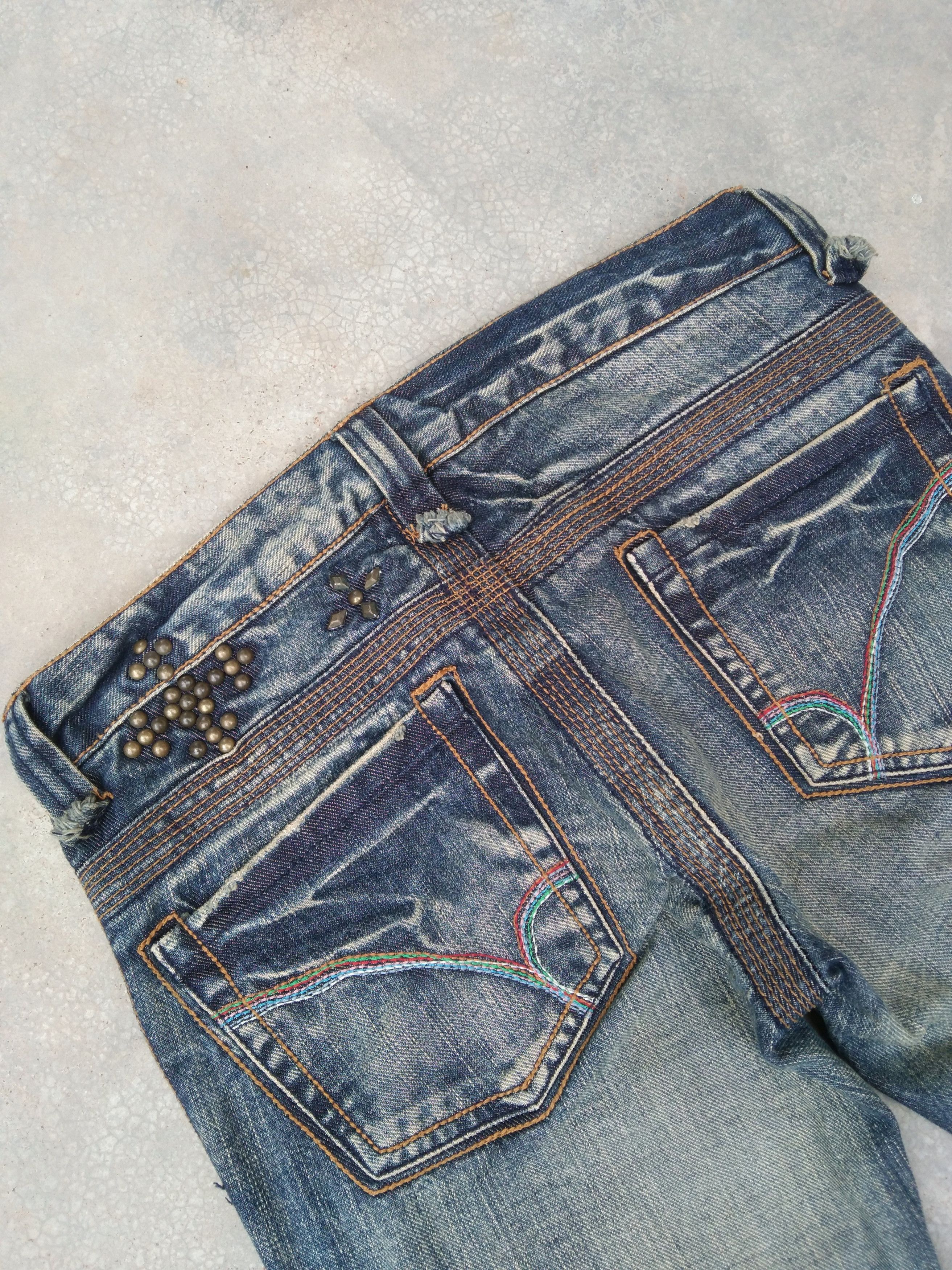 Japanese Brand Vintage Japanese Back Number Flared Jeans 29x33 Size US 29 - 4 Thumbnail
