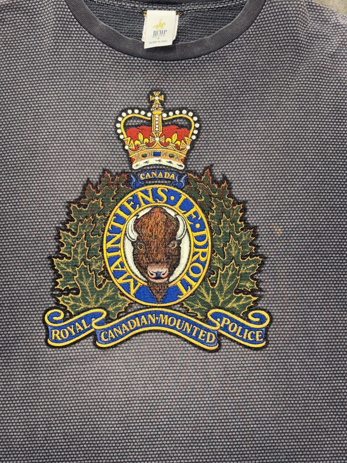 Vintage Vtg Canada RCMP t shirt Sz XL Size US XL / EU 56 / 4 - 2 Thumbnail