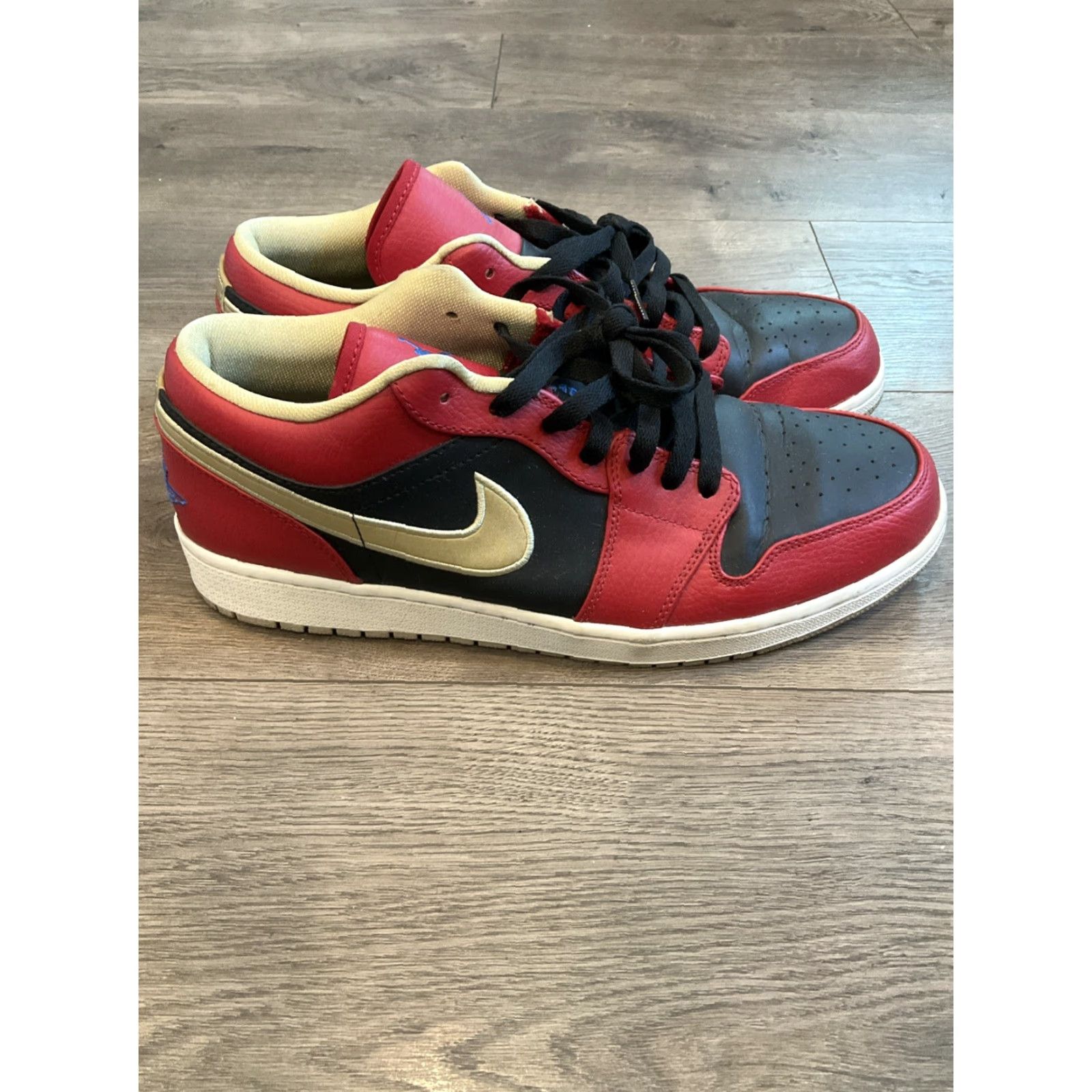 Jordan Brand Jordan 1 Low Gym Red Gold - Nike - Men’s Size 12 - Leather - Air Jordan - 2013 Release Size US 12 / EU 45 - 3 Thumbnail