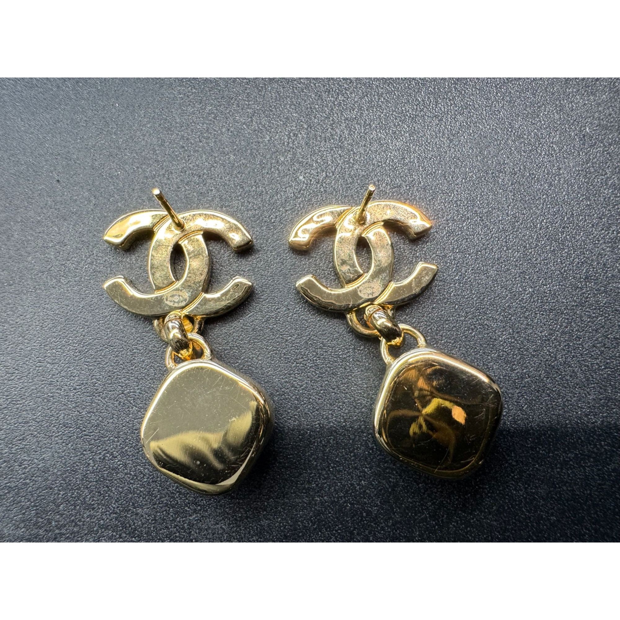 Chanel Chanel CC earrings Gold-Tone & Pearl Drop Earrings Size ONE SIZE - 3 Thumbnail