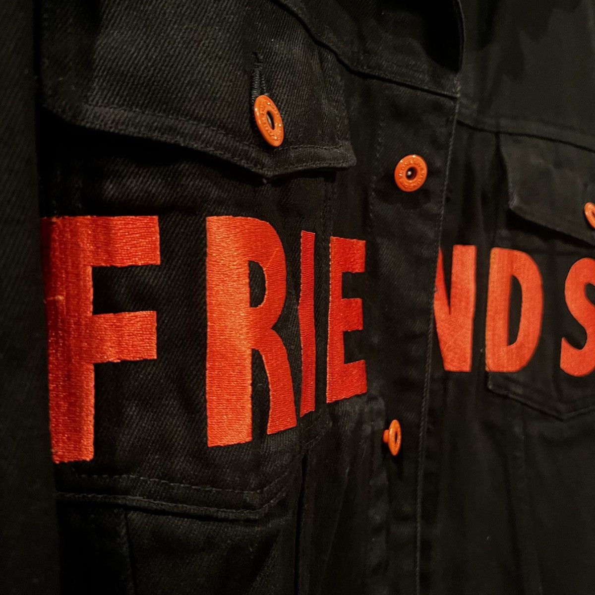 Vlone Vlone Friends Denim Jacket Size US XL / EU 56 / 4 - 6 Thumbnail