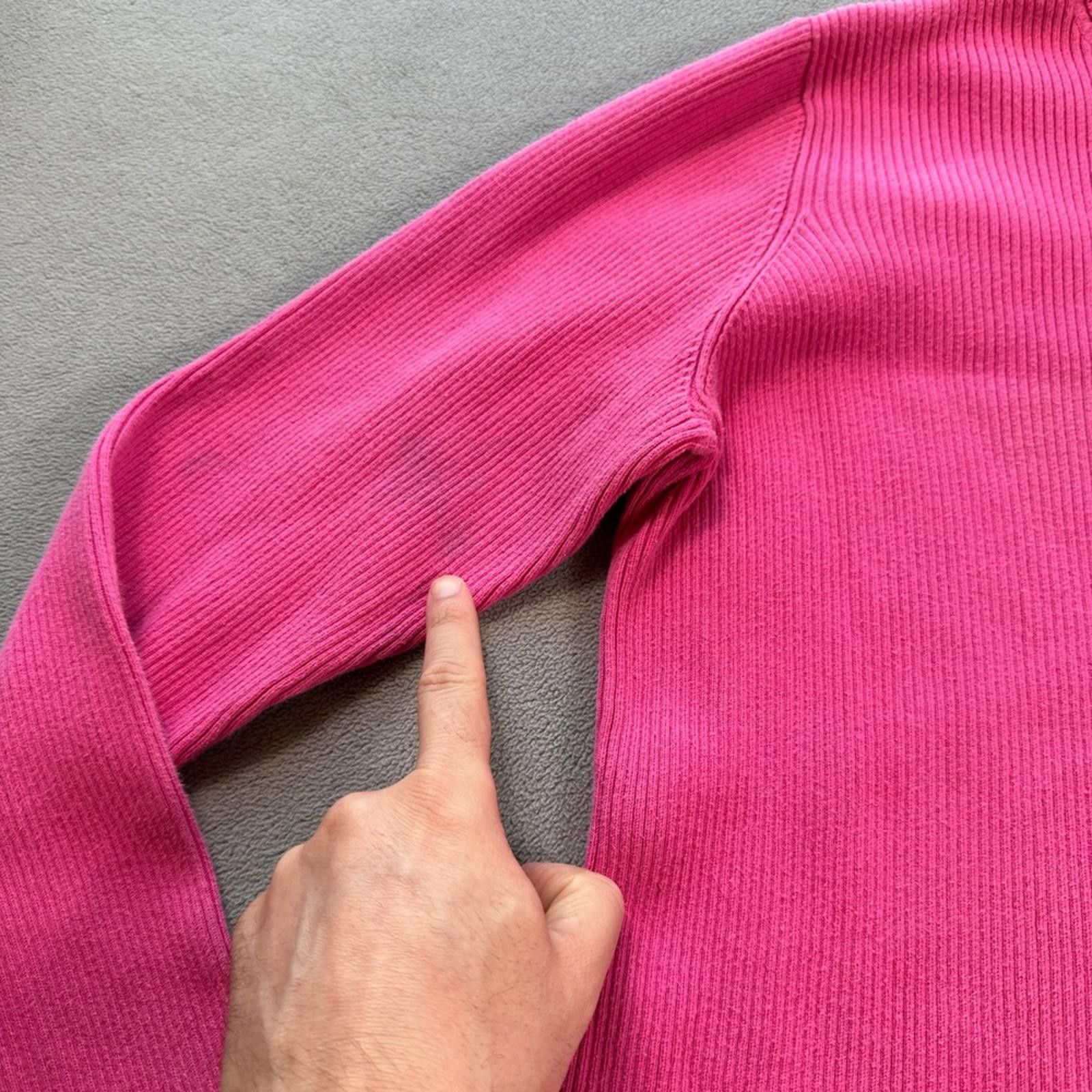 Lauren Ralph Lauren Lauren Ralph Lauren Turtleneck Sweater Pink Ribbed Womens XL Size XL / US 12-14 / IT 48-50 - 7 Thumbnail