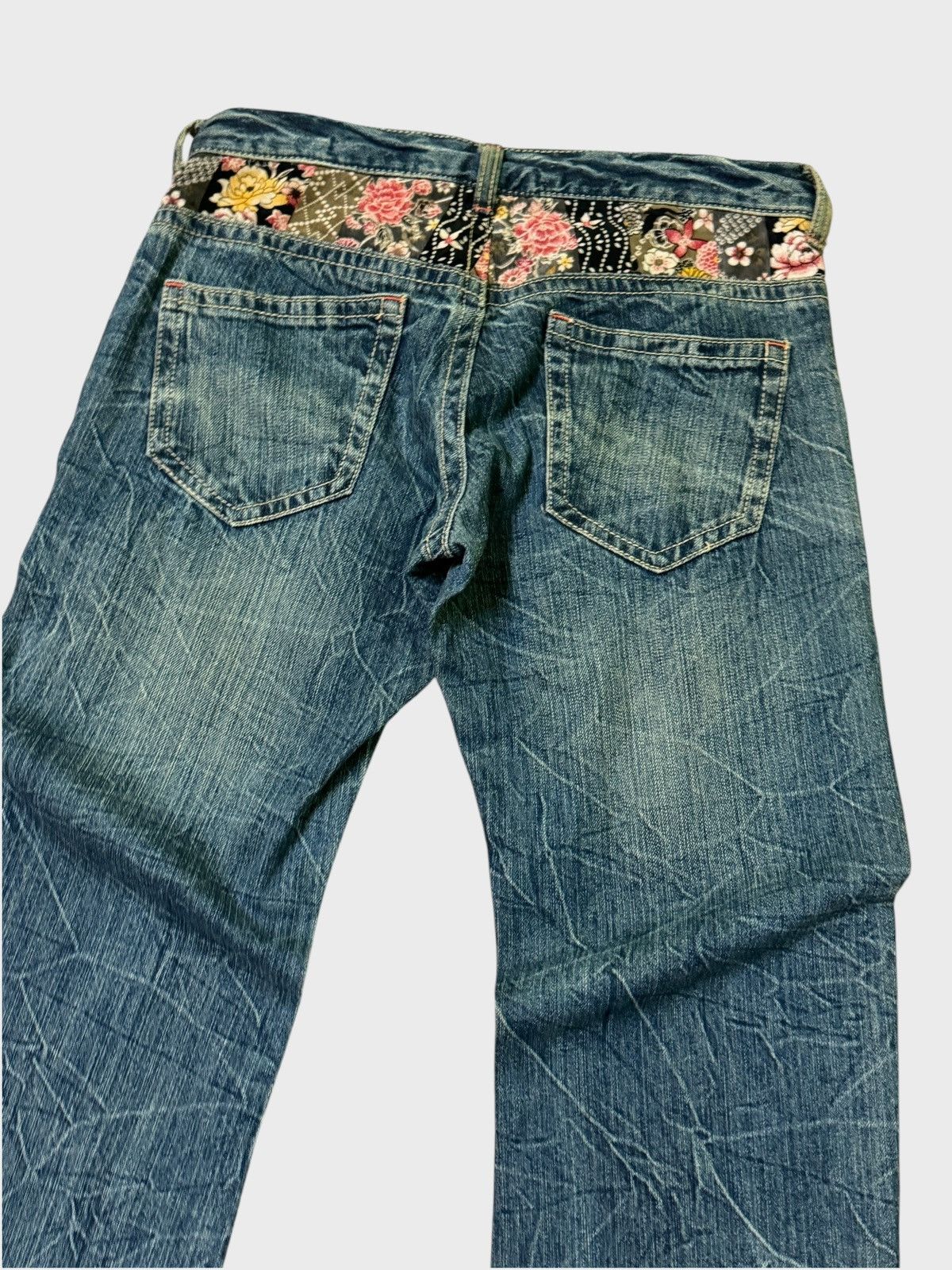 Japanese Brand VINTAGE RARE JAPANESE FLORAL DESIGN PROLETA RE ART STYLE Size US 28 / EU 44 - 12 Thumbnail