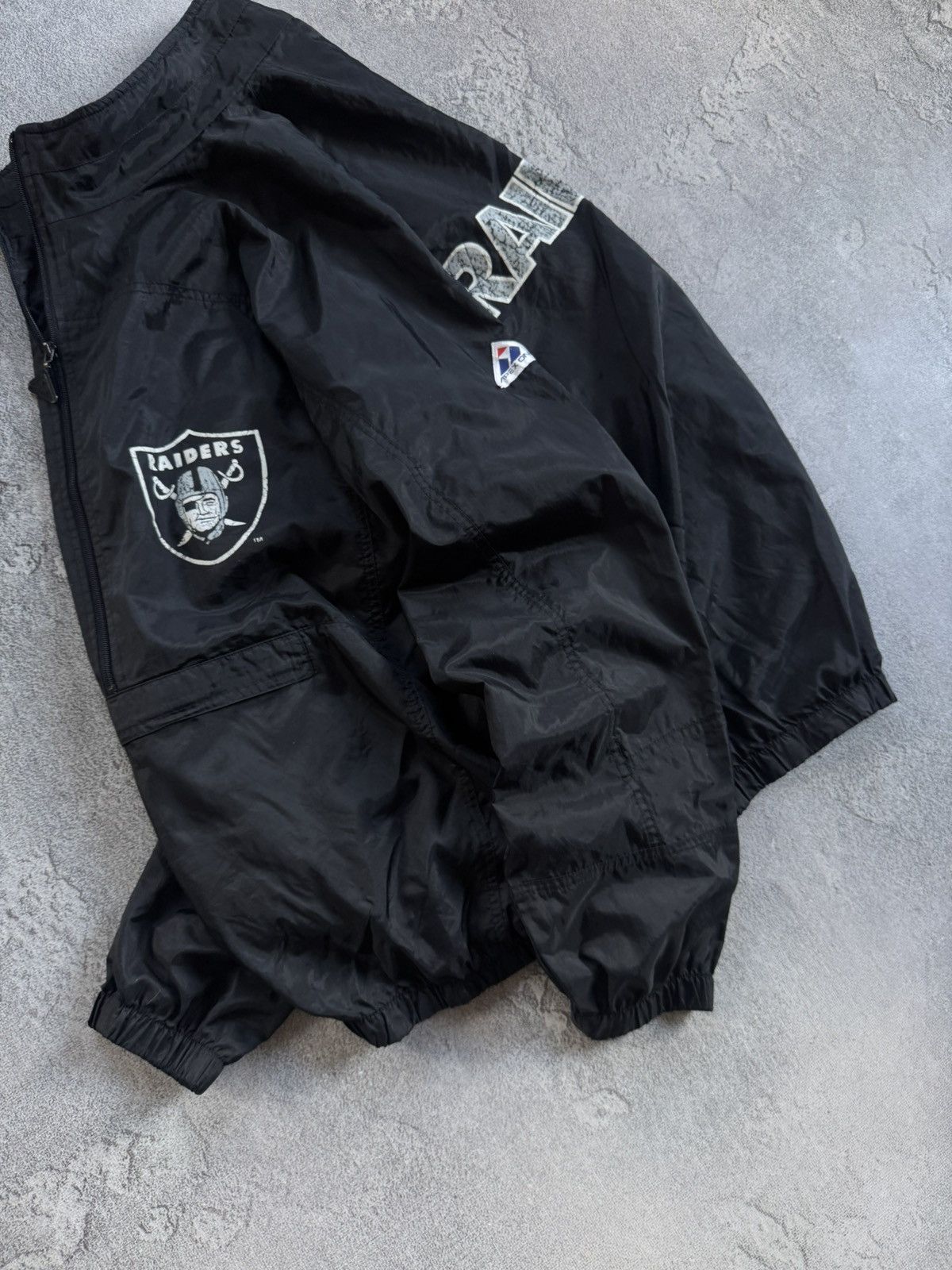 Apex One Raiders Oakland Apex One NFL light jacket anorak bomber 90s Size US XL / EU 56 / 4 - 3 Thumbnail