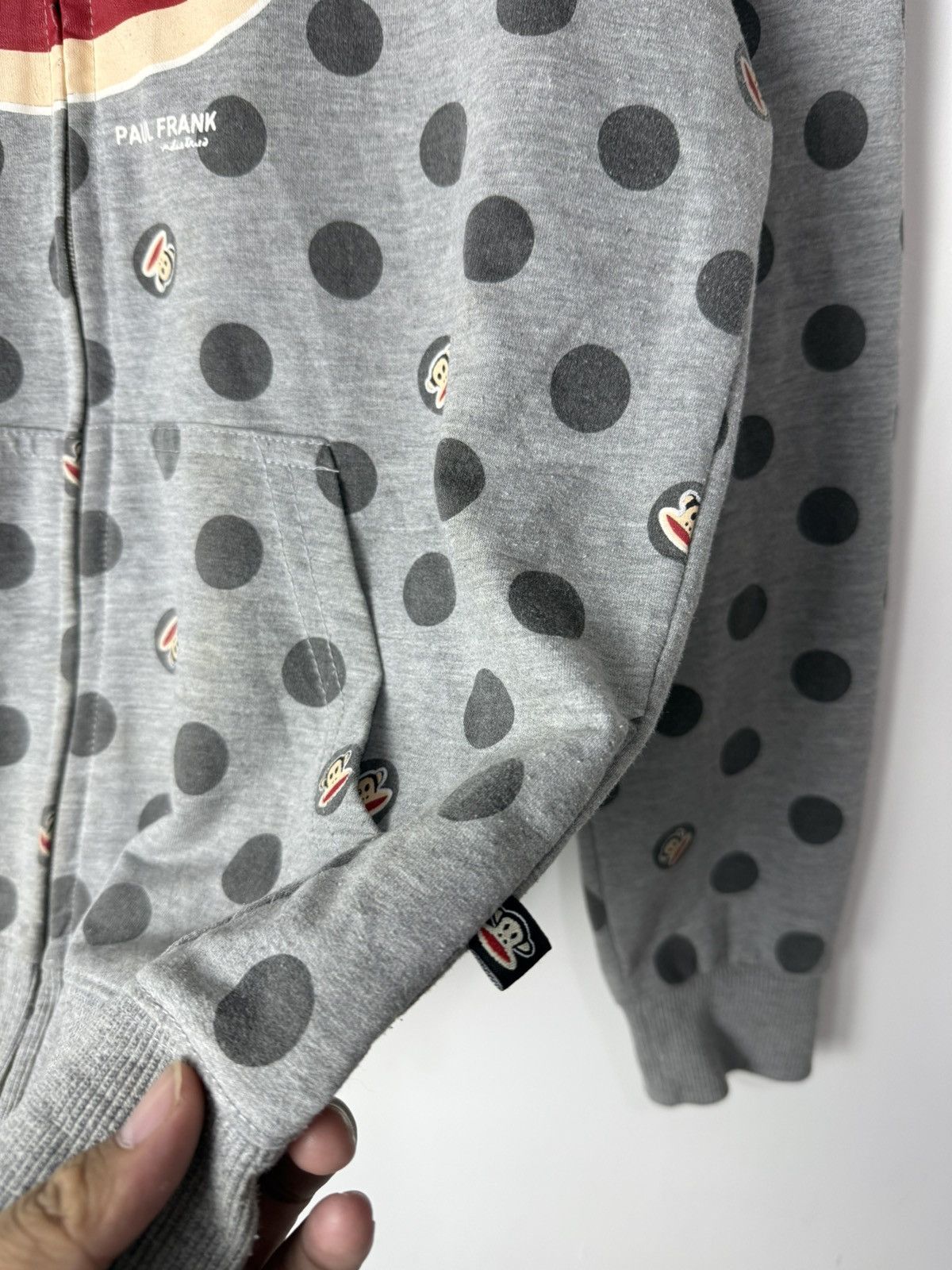 20471120 Paul frank monkey polkadot zip hoodie Size US M / EU 48-50 / 2 - 6 Thumbnail