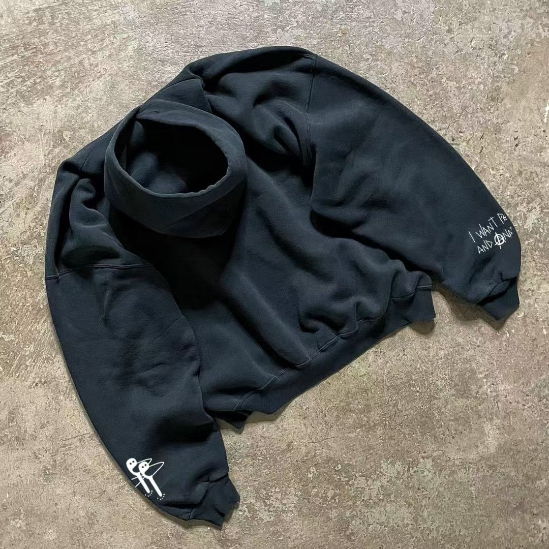 Japanese Brand × Vintage Black washed vintage cactus print hoodie Size US M / EU 48-50 / 2 - 2 Thumbnail