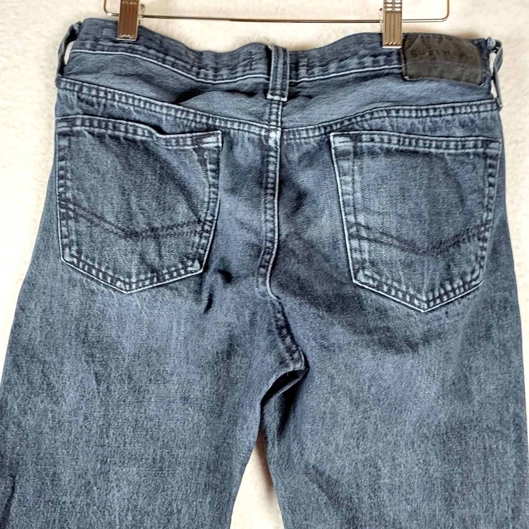 Denime Bullhead Denim Co. Jeans Men Slim Fit 30x30 Blue MediumWash 5-Pocket Zip Slim Straight Denim Cotton Vintage No N/A Size US 30 / EU 46 - 4 Thumbnail