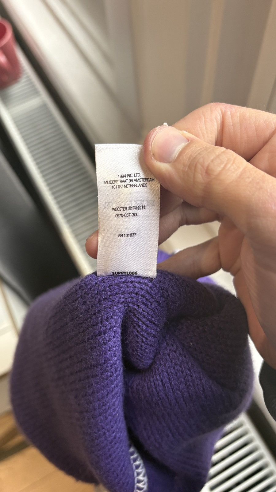 Supreme Supreme Contrast Stitch Beanie ‘Purple’ Fall/Winter 2022 Size ONE SIZE - 7 Thumbnail