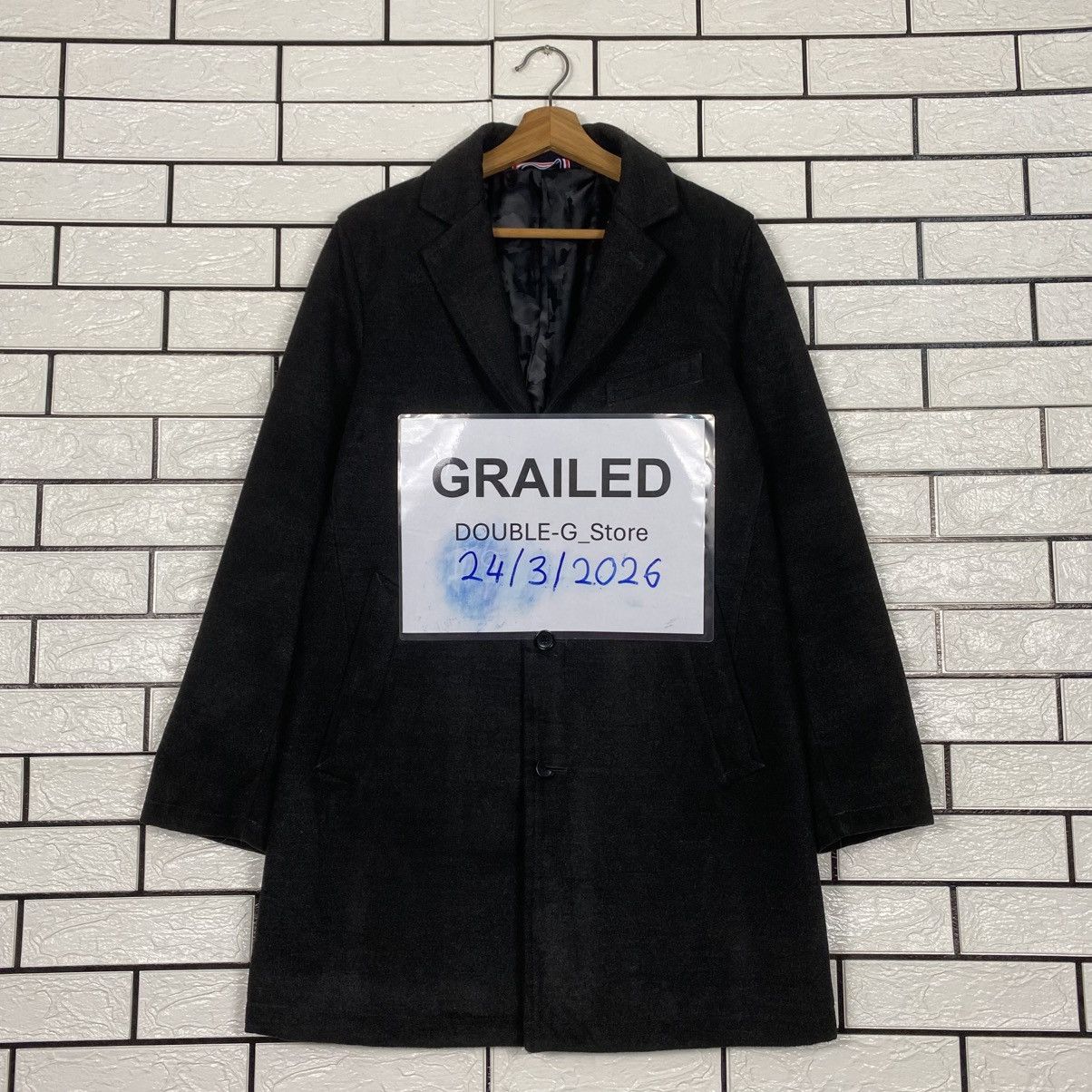 Japanese Brand Wool Long Jacket Overcoat Beams Heart Issey Miyake Size US M / EU 48-50 / 2 - 1 Thumbnail