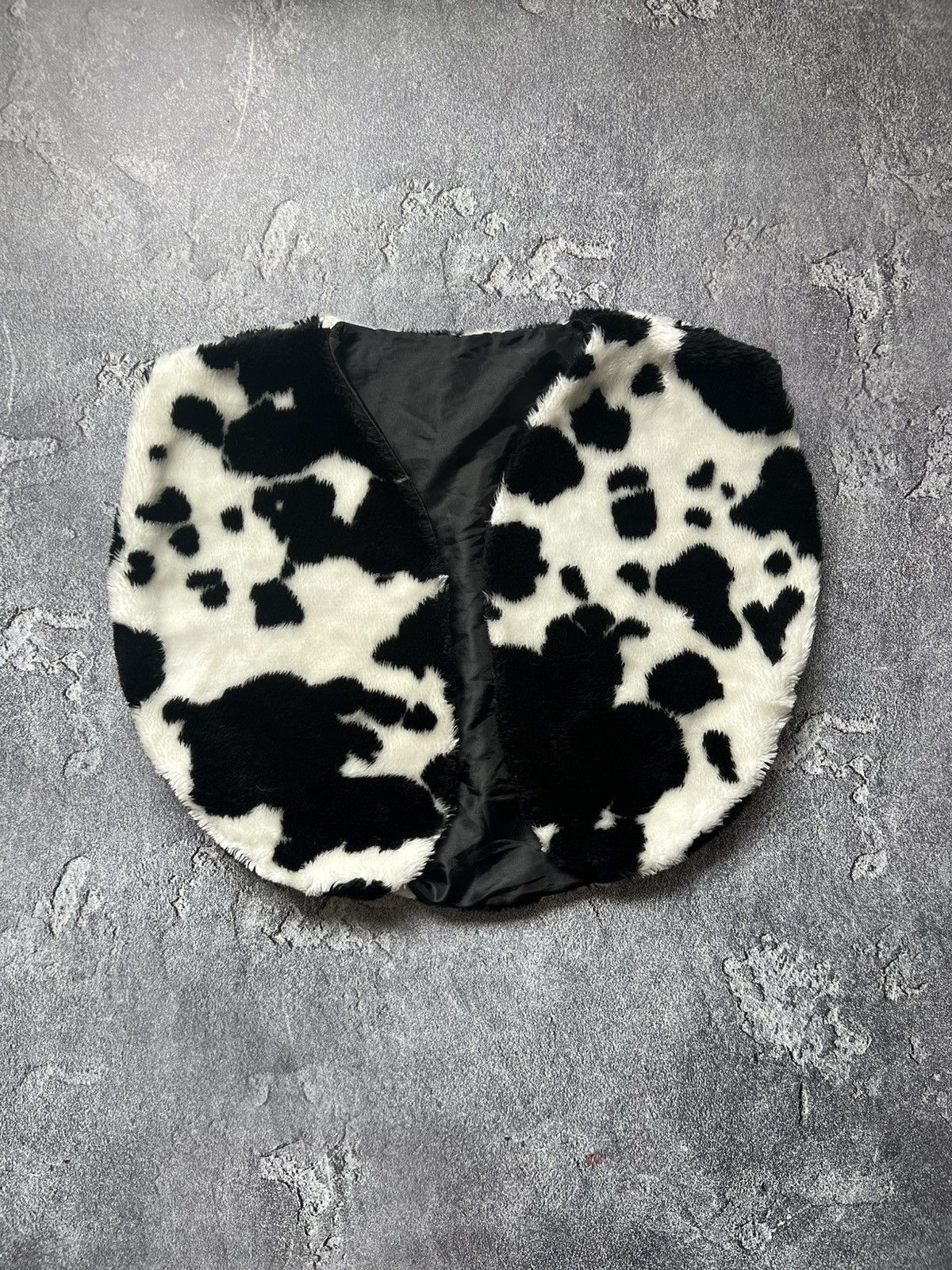 Other Made in France cow print vest faux fur RARE! Size US L / EU 52-54 / 3 - 1 Thumbnail