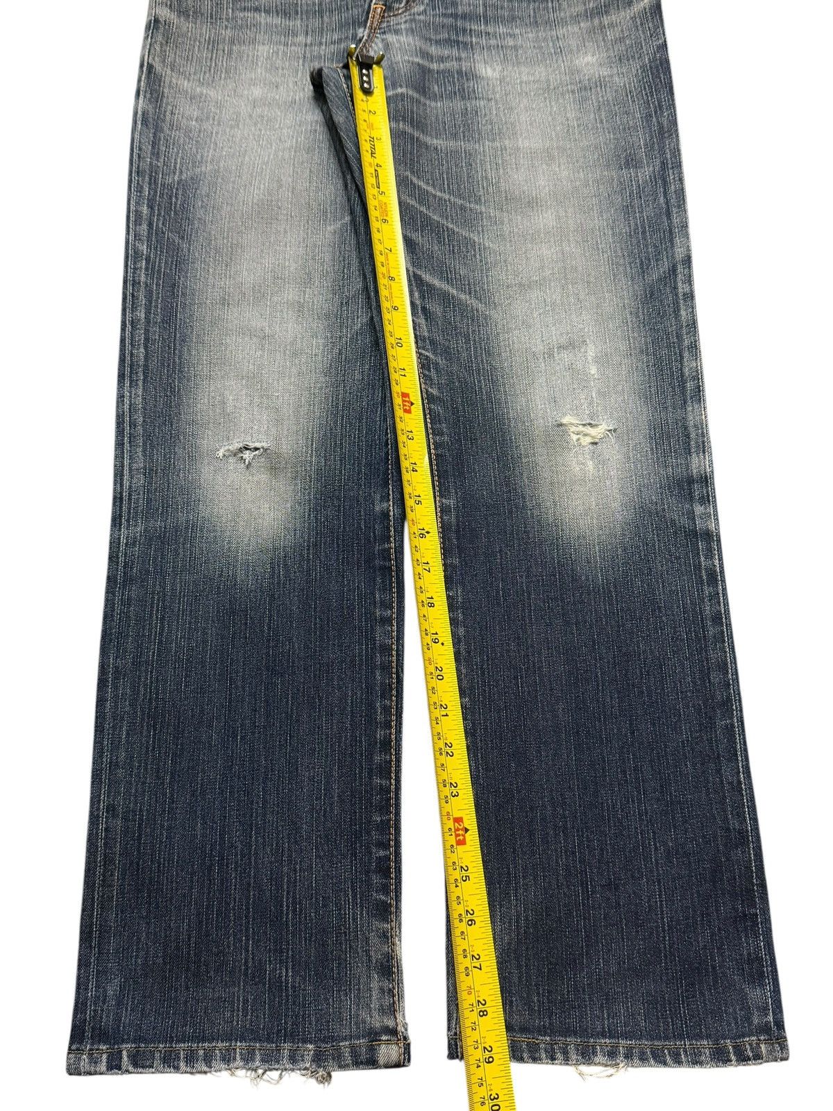 EDWIN archive straight damage denim swag Regular Straight Jeans 