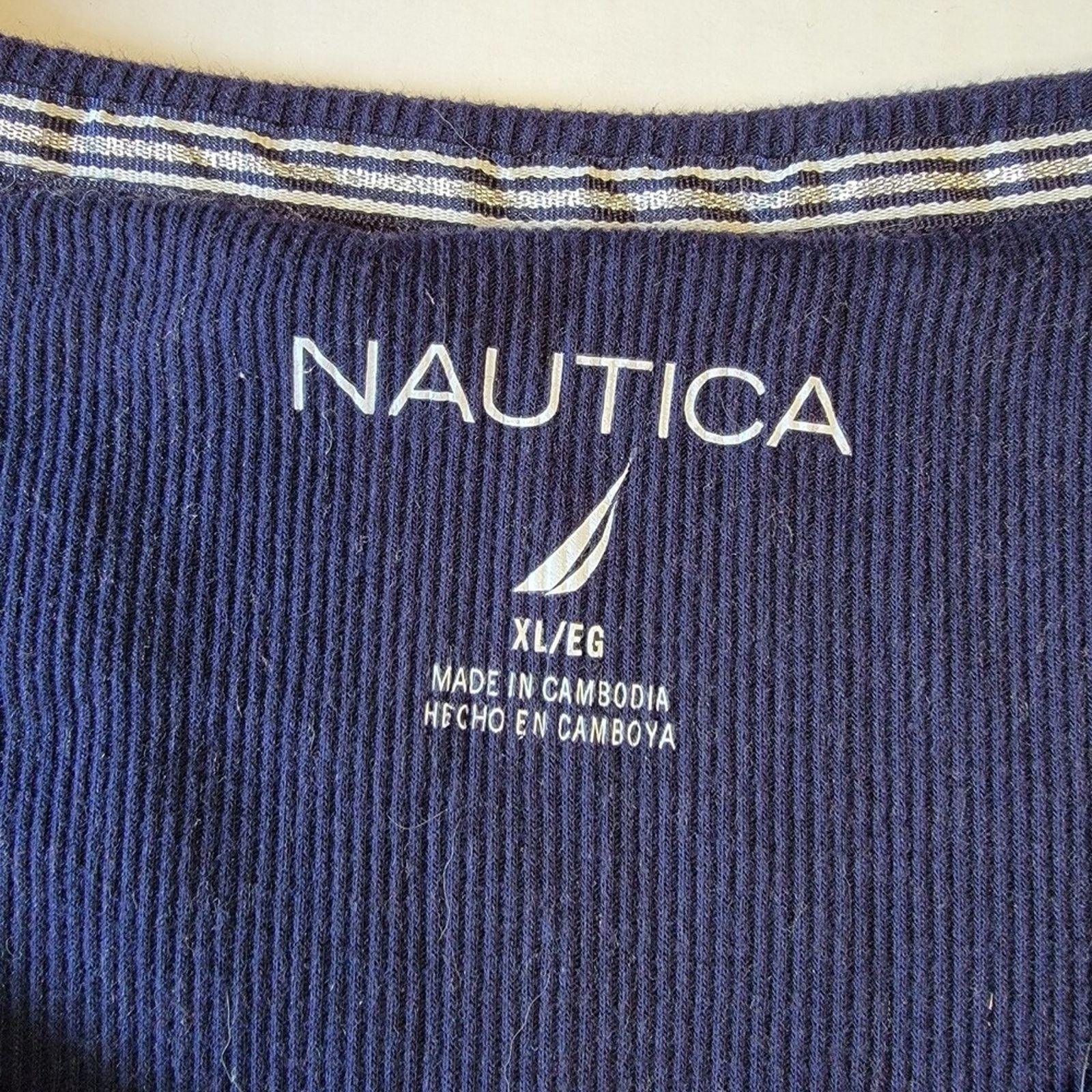 Nautica Nautica Soft Flannel PJ Lightweight Top Long Sleeve - XL Size ONE SIZE - 2 Thumbnail