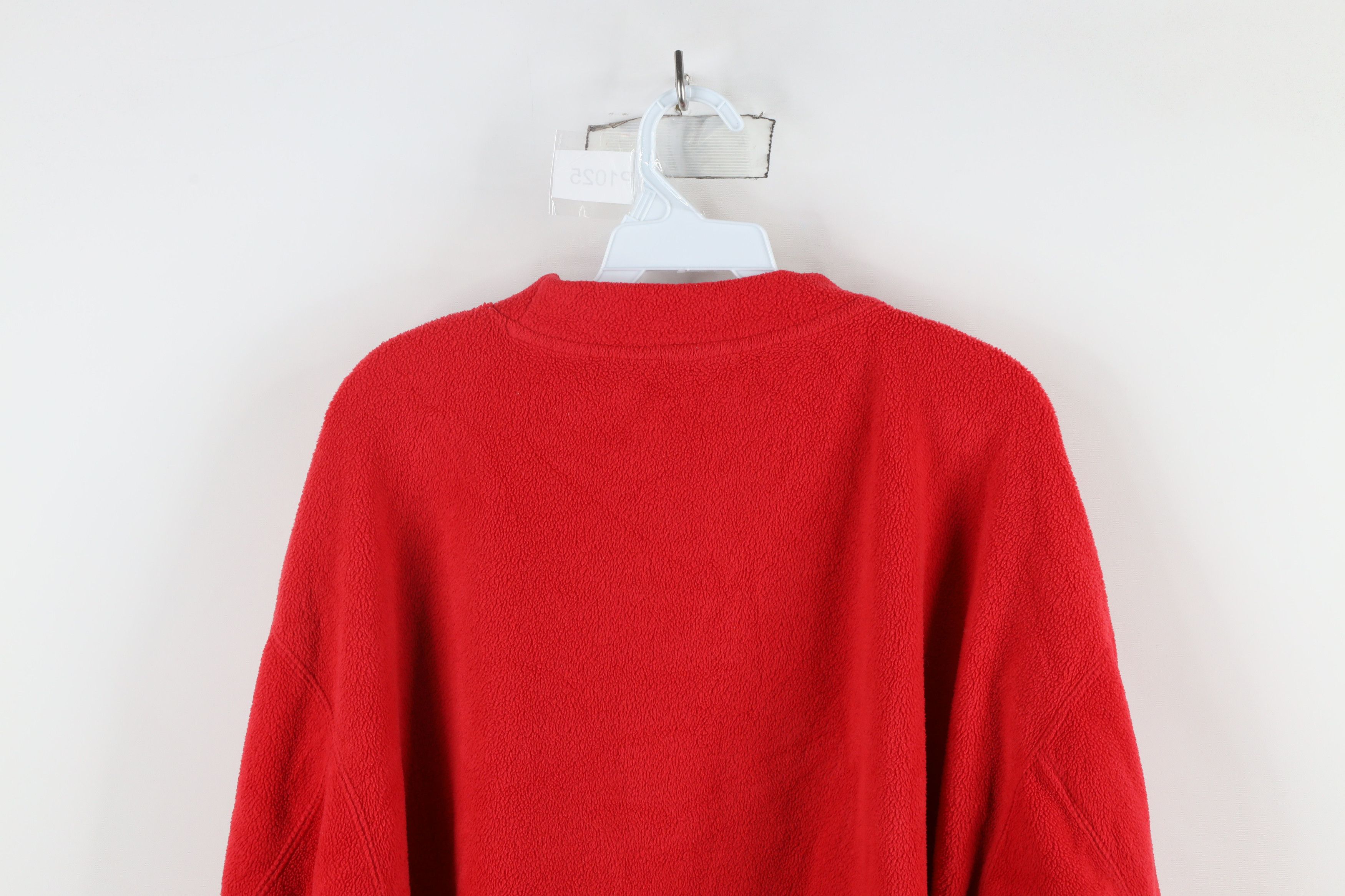 Vintage Vintage 90s Ohio State University Thick Fleece Sweater Red Size US XXL / EU 58 / 5 - 7 Thumbnail