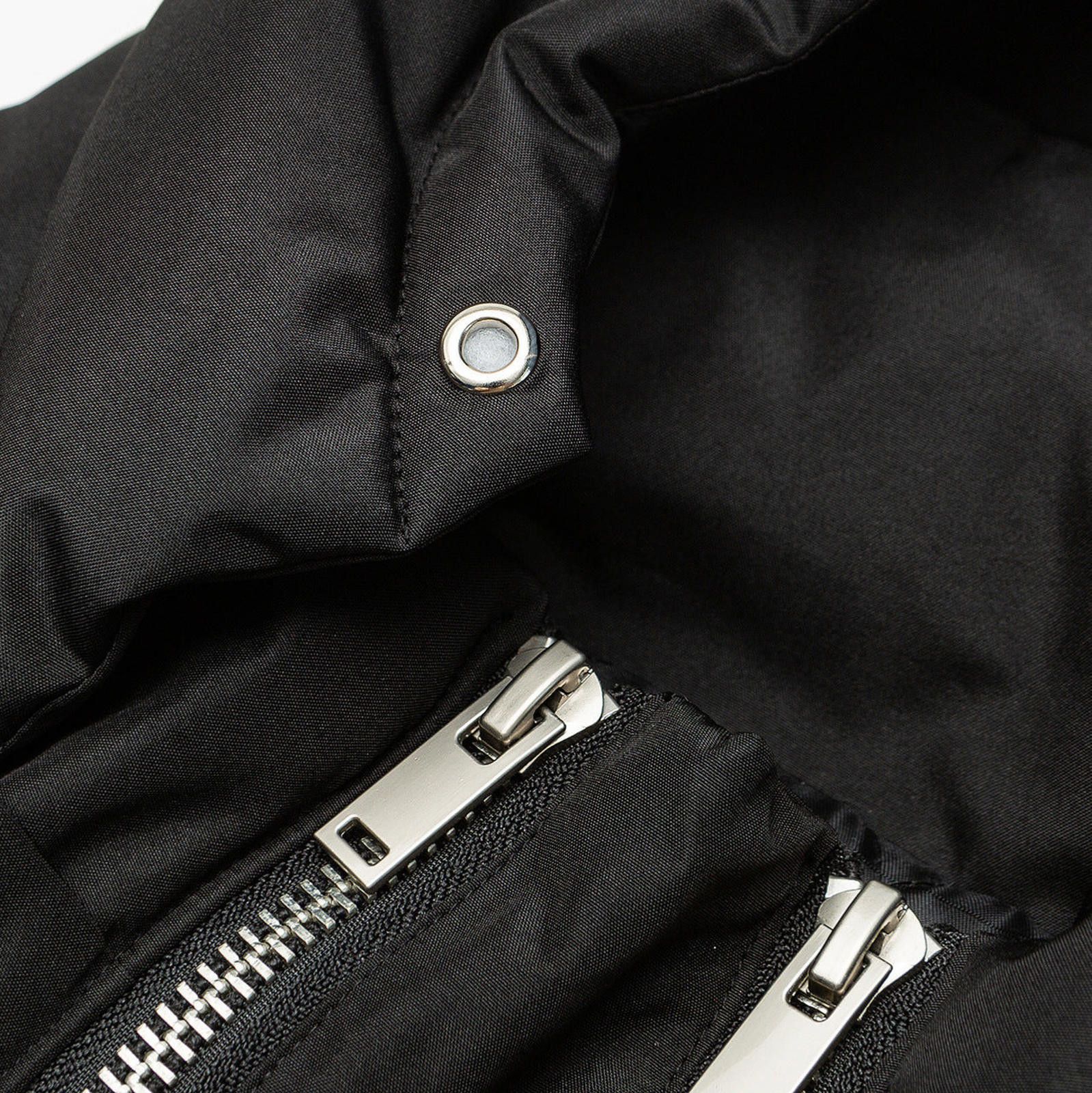 Japanese Brand Black Hooded Bomber Jacket, Lightweight Mens Outerwear Size US M / EU 48-50 / 2 - 4 Thumbnail