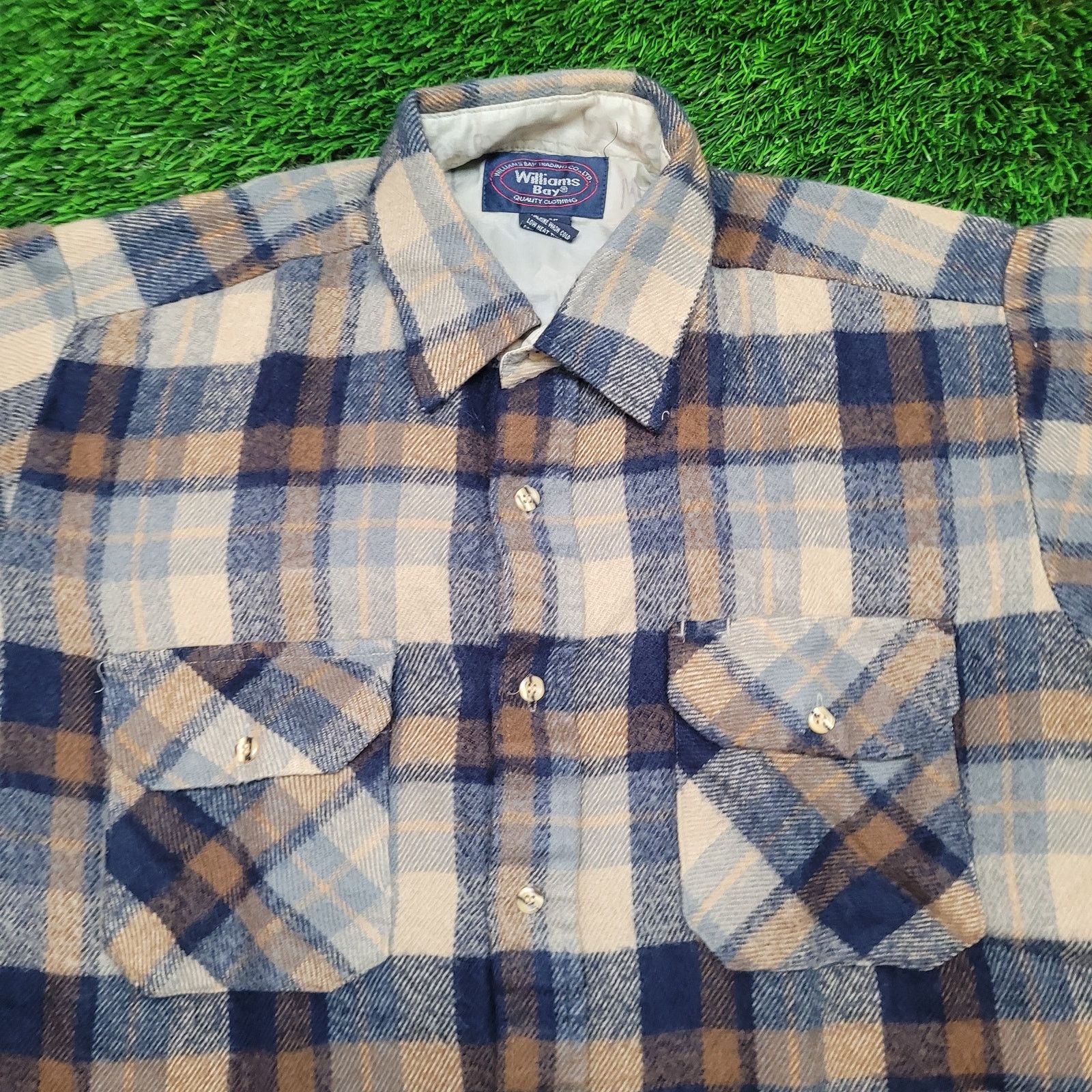 Vintage VTG 80s Williams Bay Flannel Shirt L 16.5 / 34 Lumberjack Size US L / EU 52-54 / 3 - 2 Thumbnail