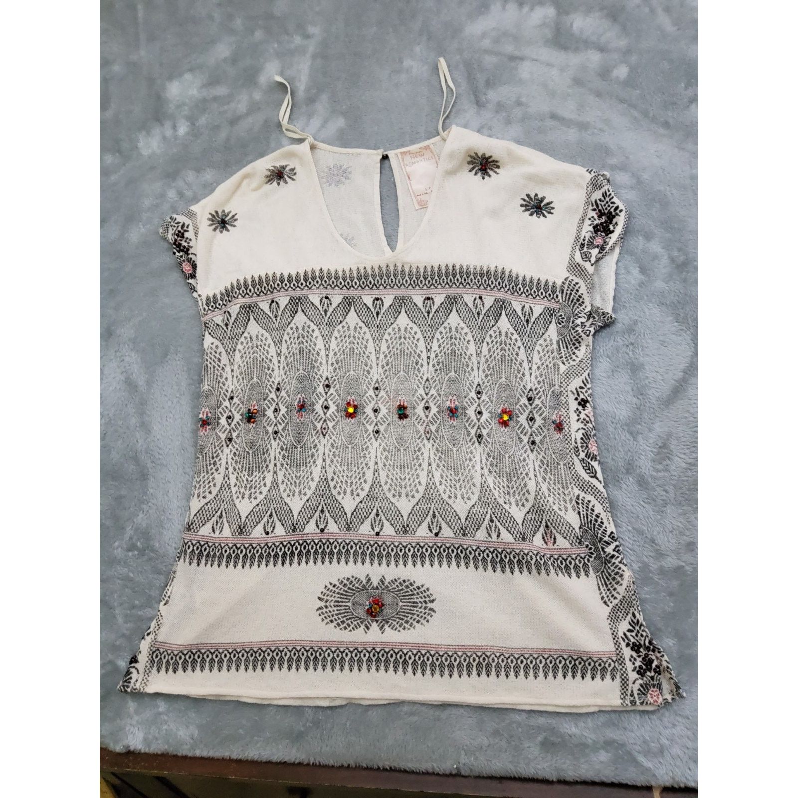 Free People Free People New Romantics Size S/P Knit Top Short Sleeve Size S / US 4 / IT 40 - 1 Thumbnail