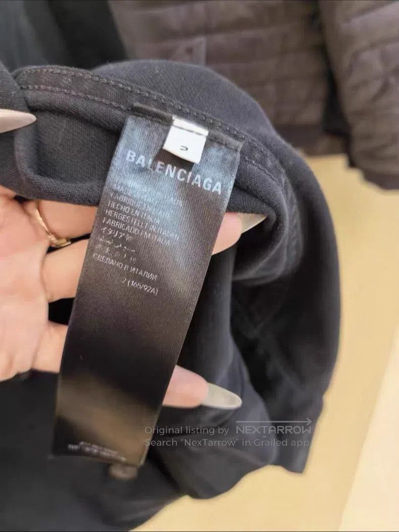 Balenciaga Balenciaga Black back tape denim jacket Size US M / EU 48-50 / 2 - 4 Thumbnail
