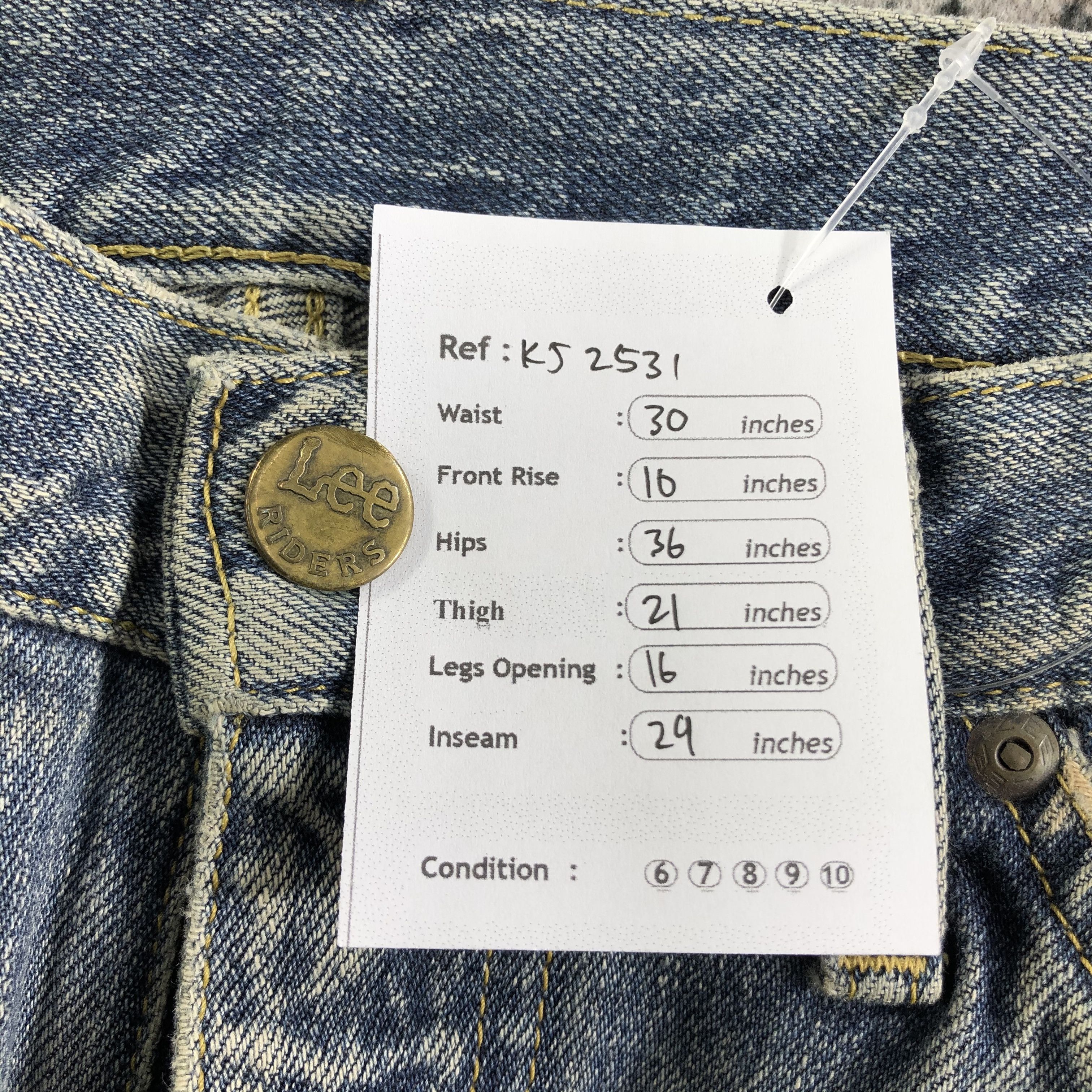 Lee Vintage Lee Flare Jeans Ripped Faded Blue KJ2531 Size US 29 - 11 Thumbnail
