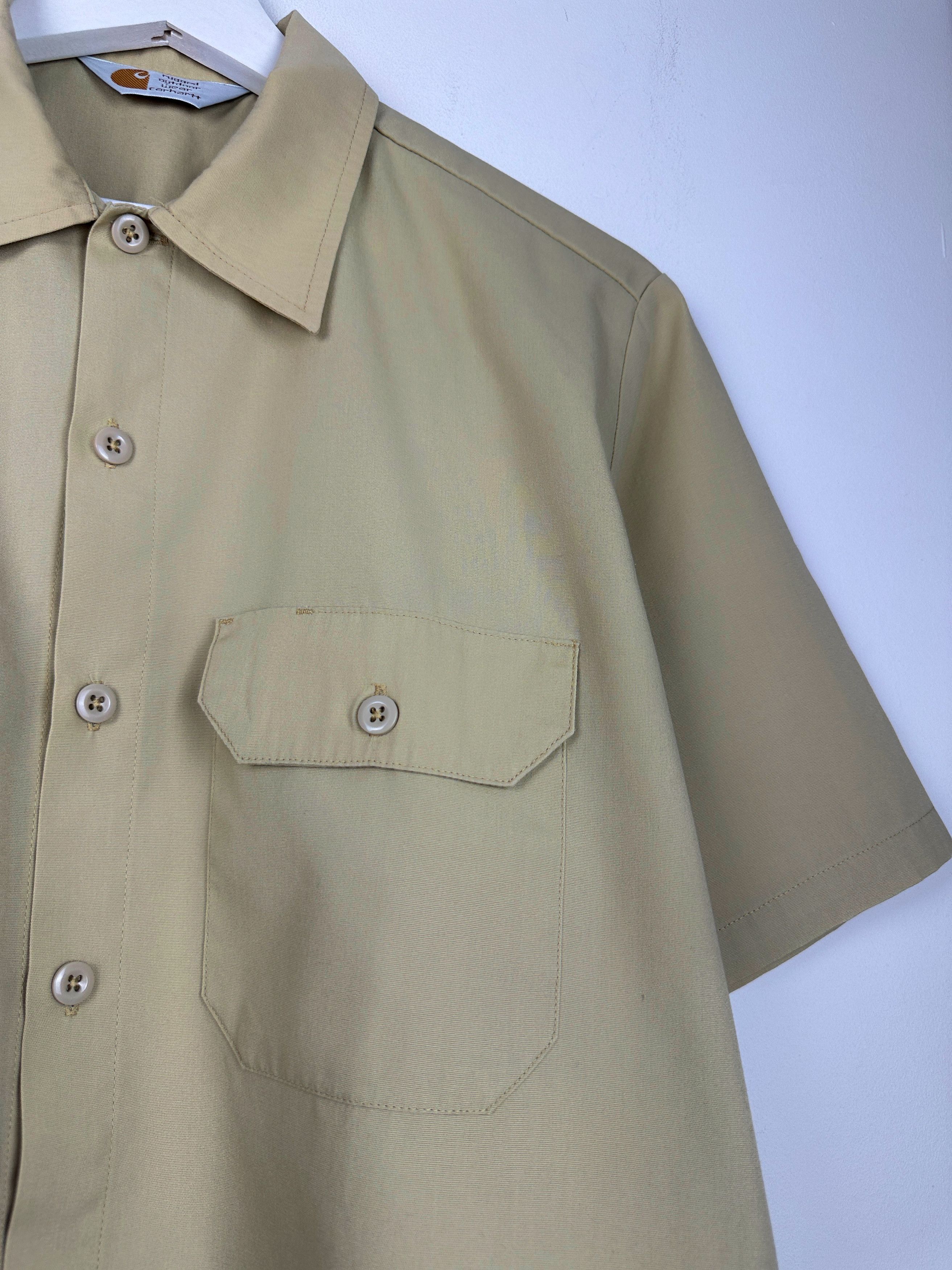 Carhartt Vintage Carhartt Pocket Short Sleeve Button Up Workwear 90s Size US L / EU 52-54 / 3 - 8 Thumbnail
