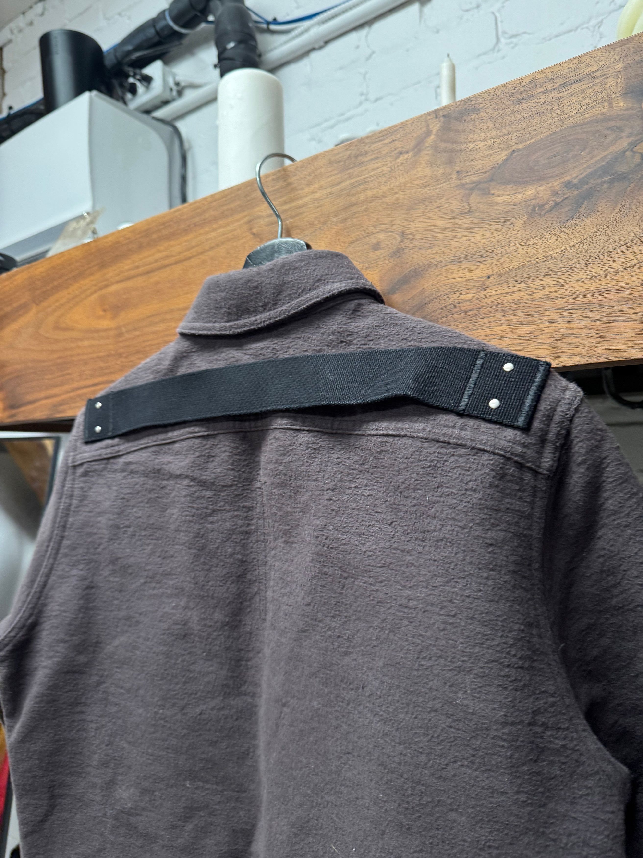 Rick Owens AW2020 Rick Owens ‘Performa’ Brushed Heavy Cotton Work Shirt Size US M / EU 48-50 / 2 - 5 Thumbnail