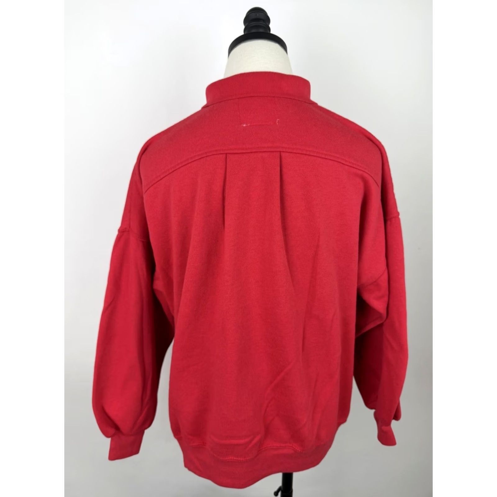 Vintage VINTAGE Dashers Sweatshirt Womens Medium Collared Christmas Holiday Red Knit Cotton Blend Long Sleeve Pullover 80s 90s Retro Christmas Womens Size M / US 6-8 / IT 42-44 - 7 Thumbnail