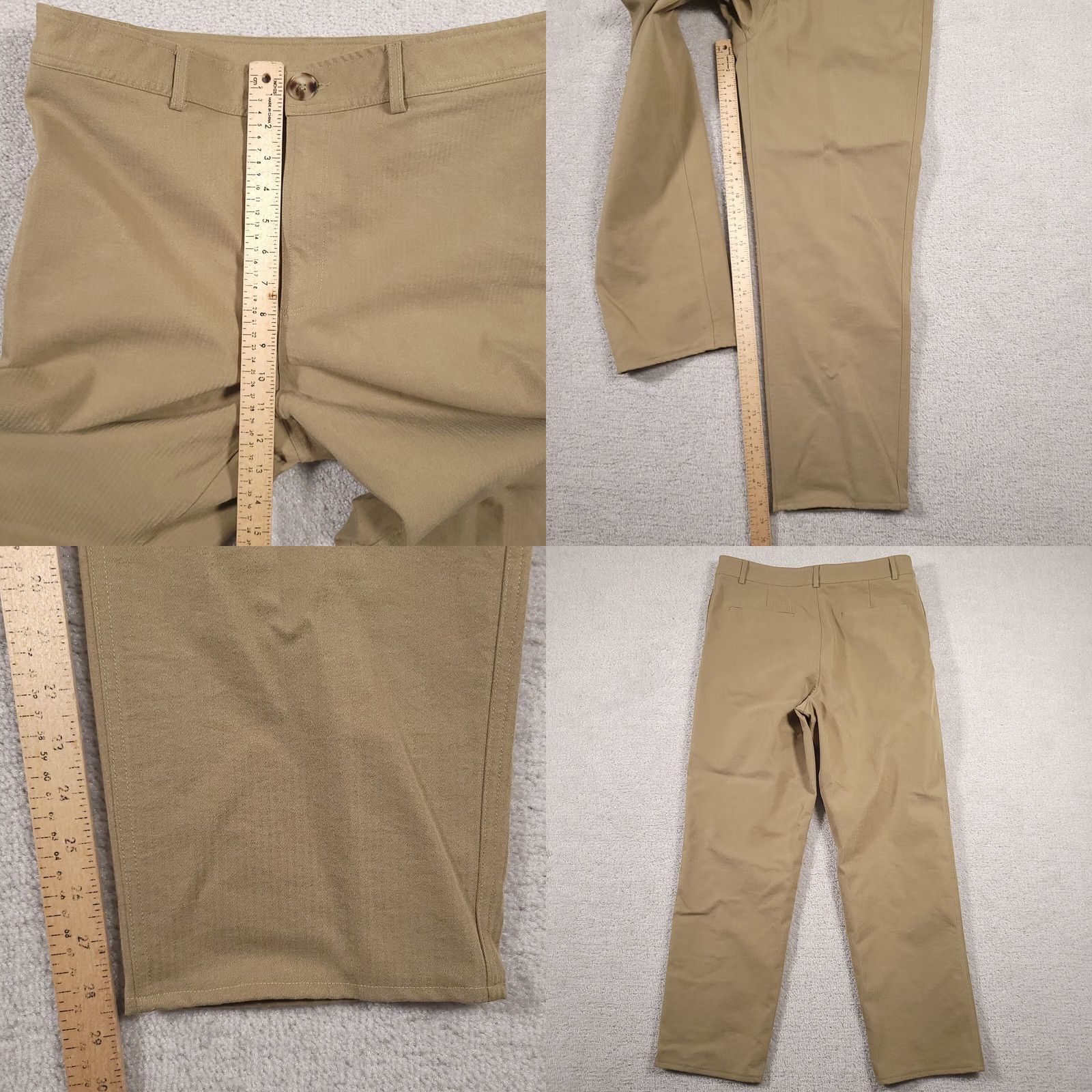 Express VINTAGE Express X Rachel Zoe Pants Women's 32X30 33X28.5Tan Editor High Rise Twill Dress Pants (Regular) Womens Size 24" / US 00 / IT 34 - 8 Thumbnail
