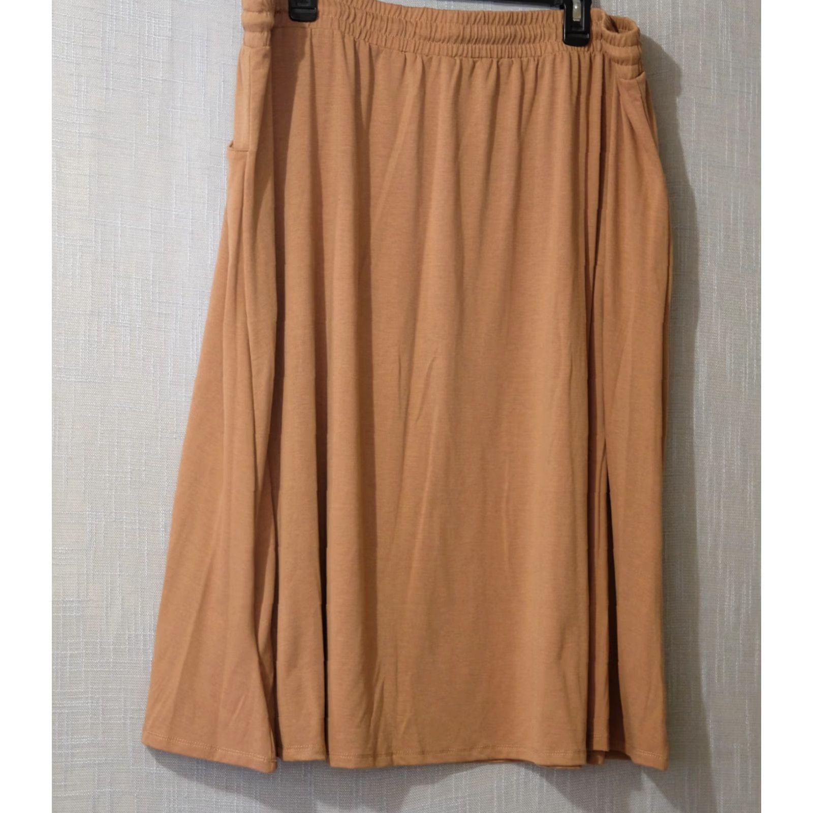 Vintage Nwot! LuLaRoe Midi Skirt Elastic Waist Button Front Brown Women's 2XL #H88-28 Size 40" / US 18 - 4 Thumbnail