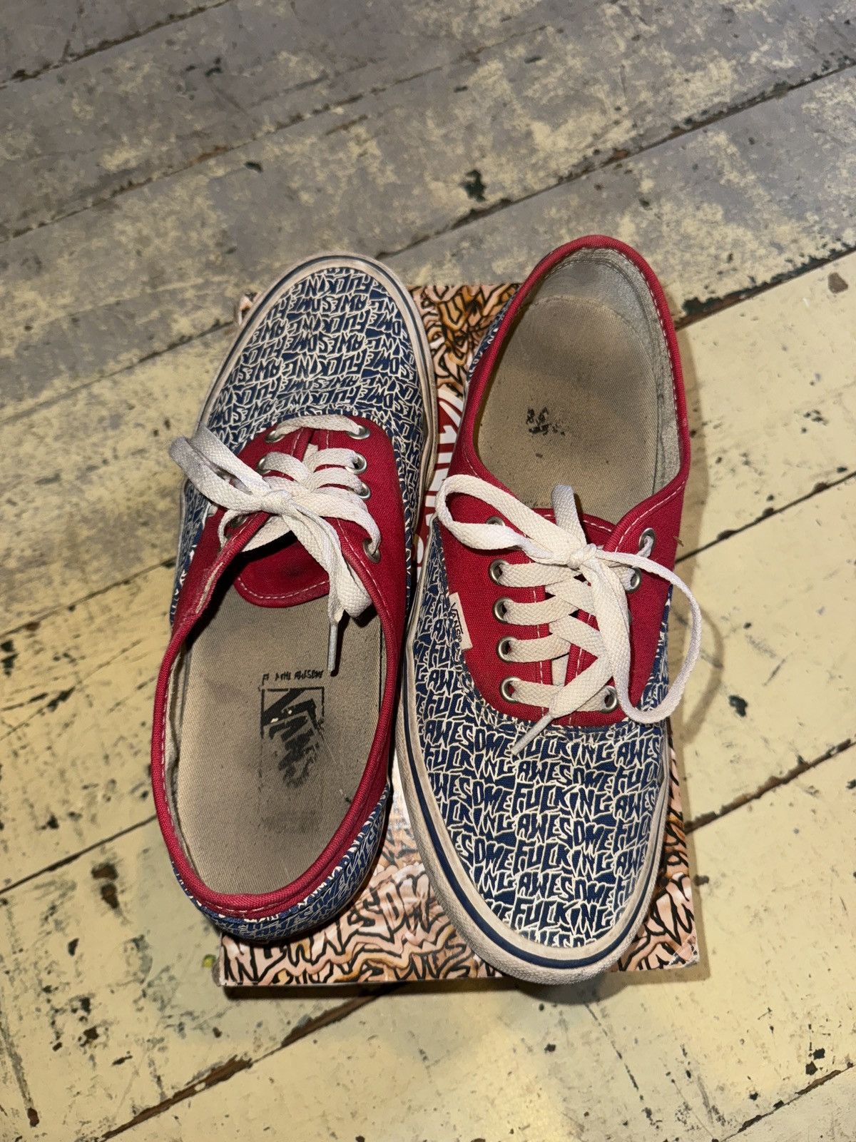 Fucking Awesome × Vans FUCKING AWESOME x VANS red/blue Size US 9 / EU 42 - 4 Thumbnail